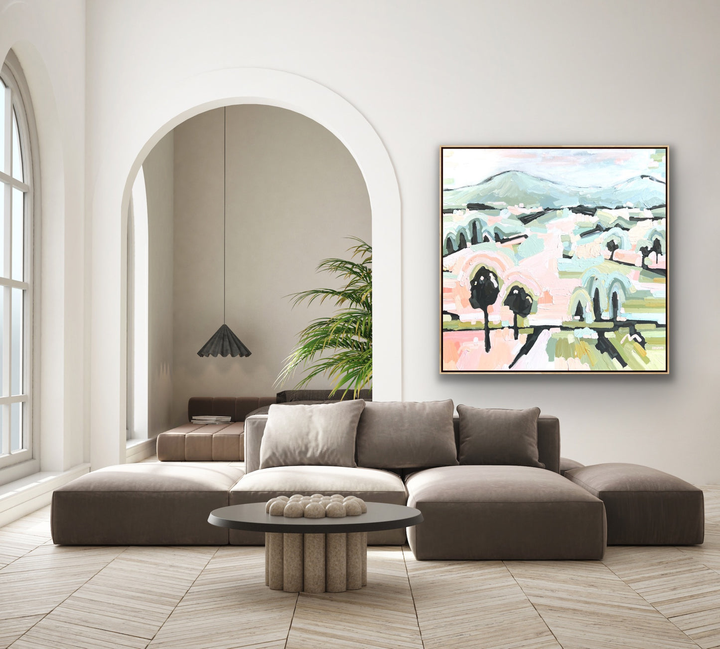 Love A Sunrise 103 x 103cm FRAMED SOLD