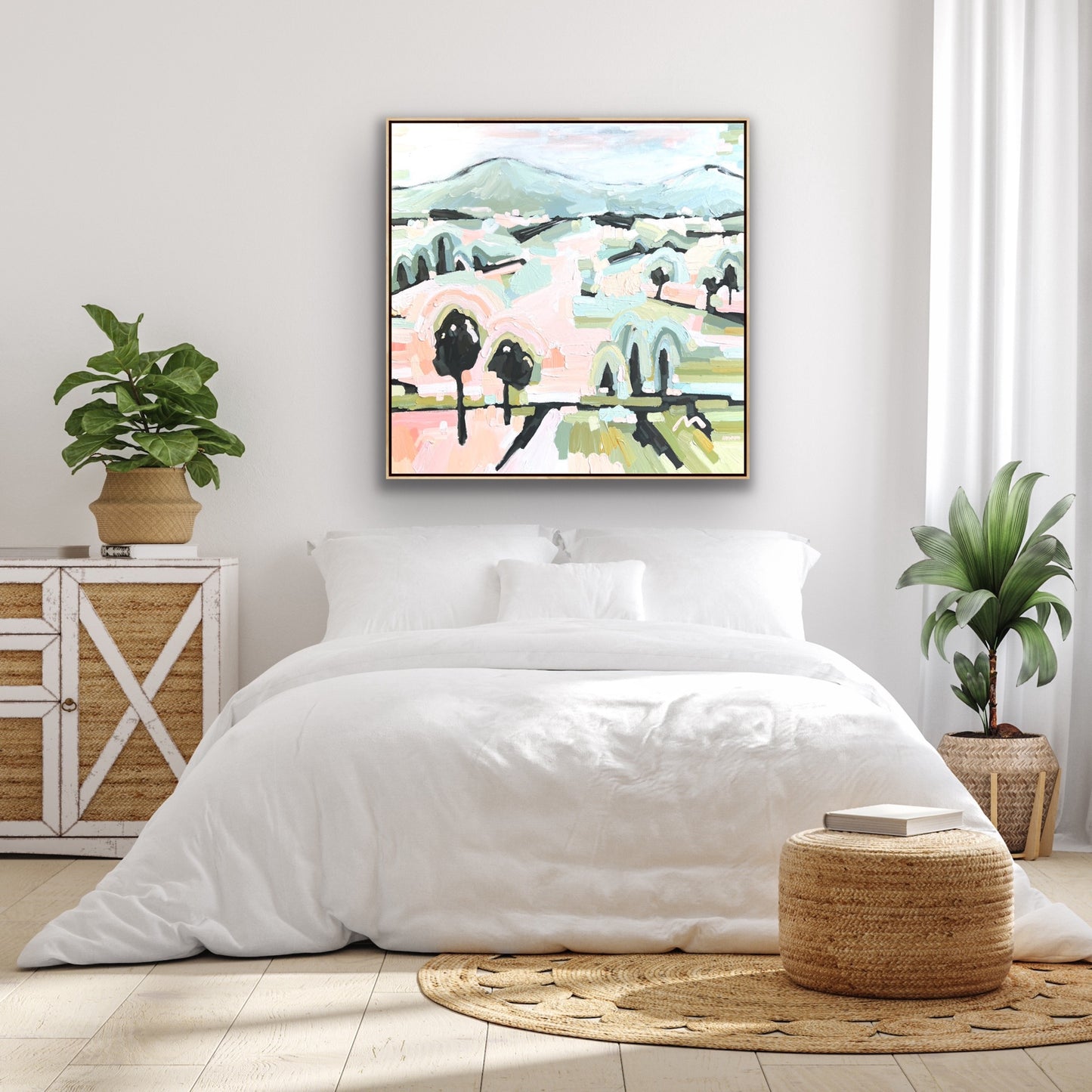 Love A Sunrise 103 x 103cm FRAMED SOLD