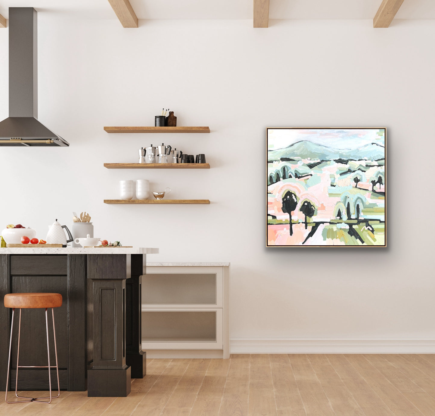 Love A Sunrise 103 x 103cm FRAMED SOLD