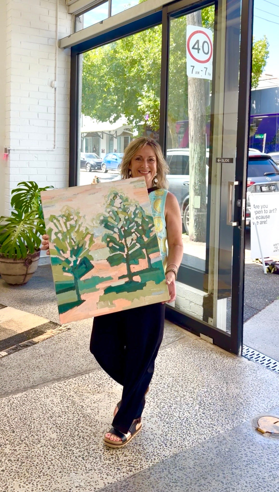 Love Our Walk In The Forest 64x54cm FRAMED SOLD