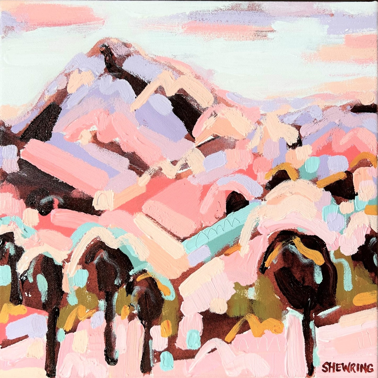 Love This Place 33x33cm FRAMED SOLD