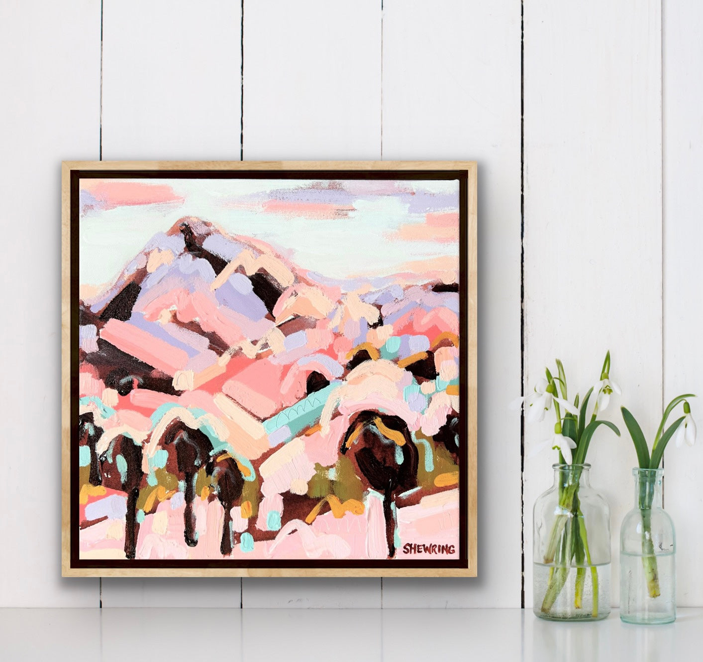 Love This Place 33x33cm FRAMED SOLD