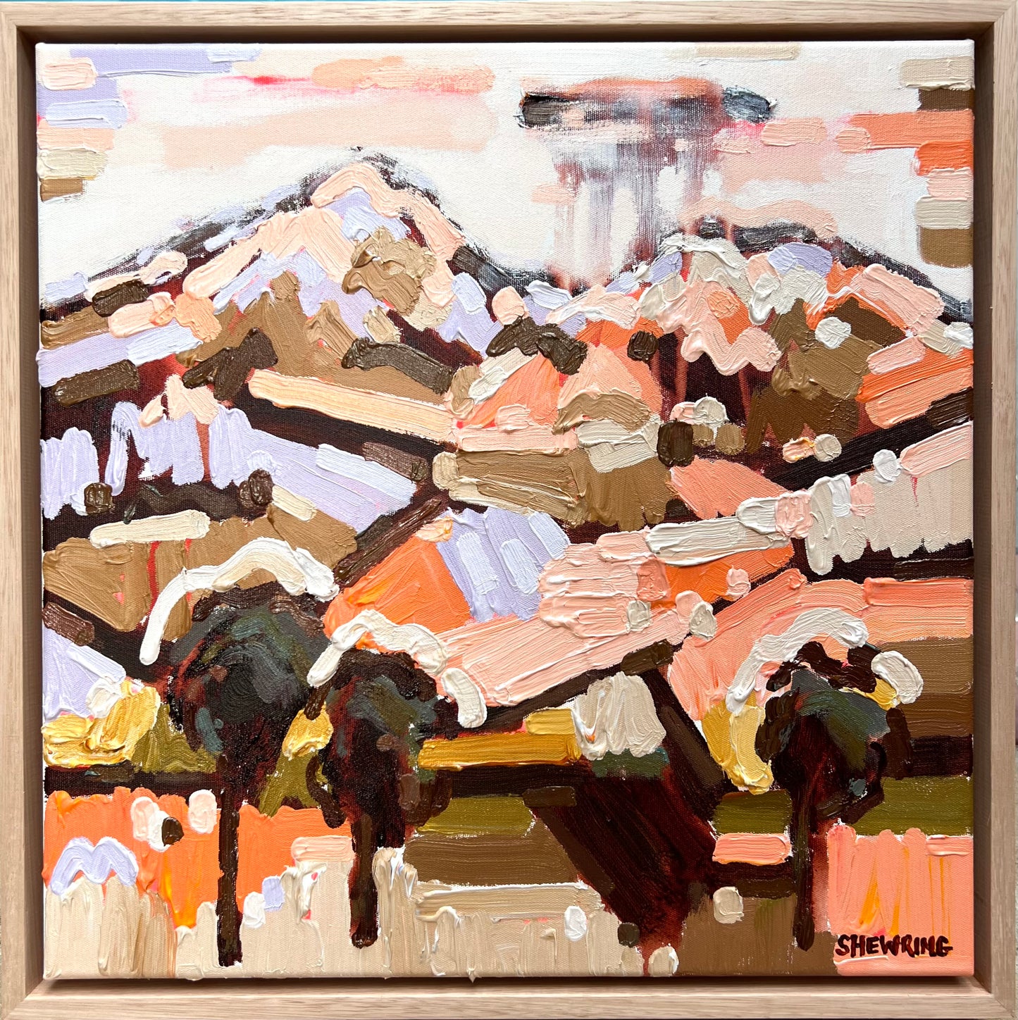 Lovers Hinterland 43x43cm FRAMED SOLD