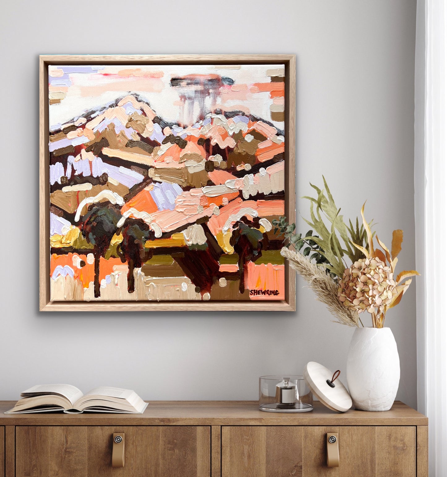 Lovers Hinterland 43x43cm FRAMED SOLD