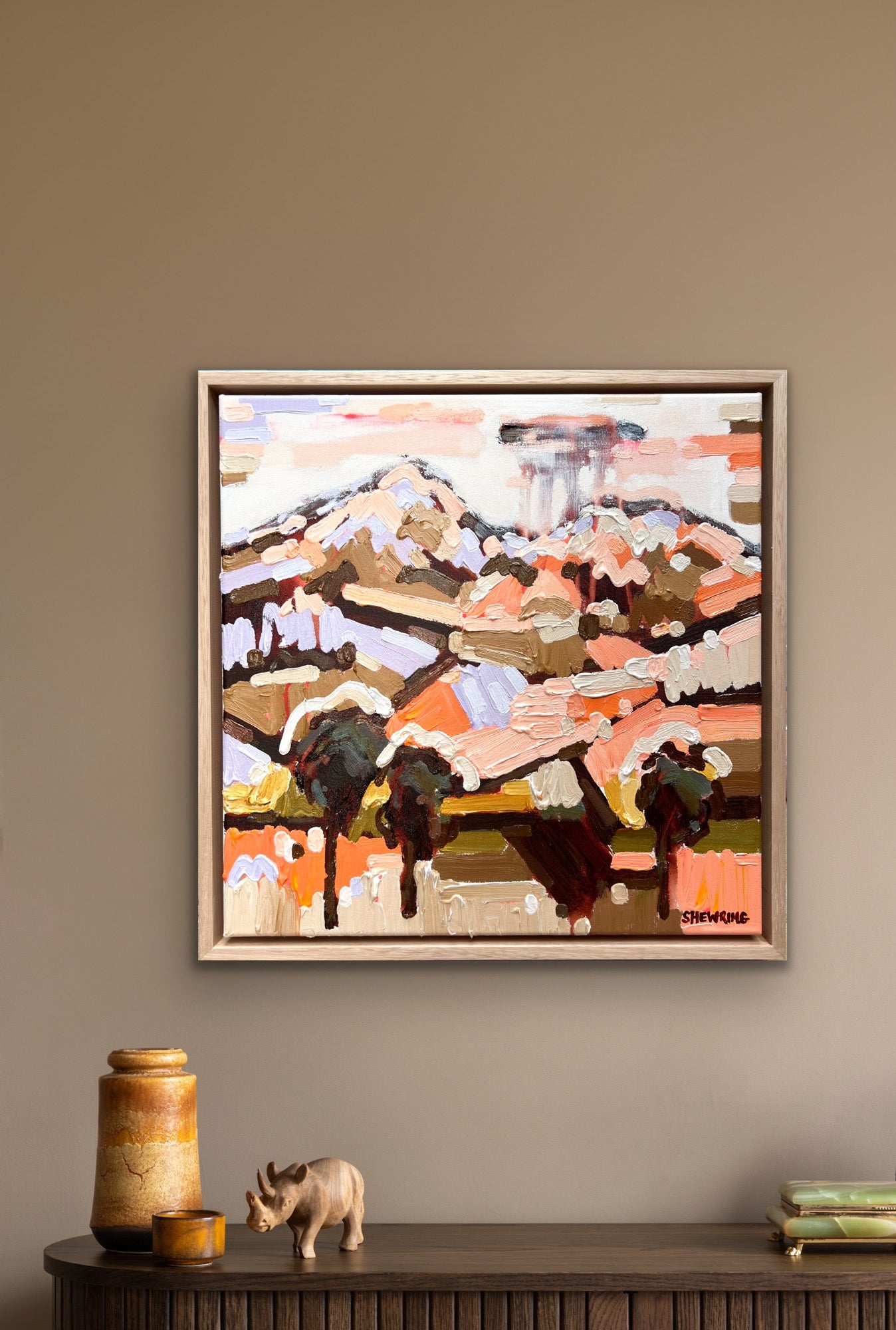 Lovers Hinterland 43x43cm FRAMED SOLD