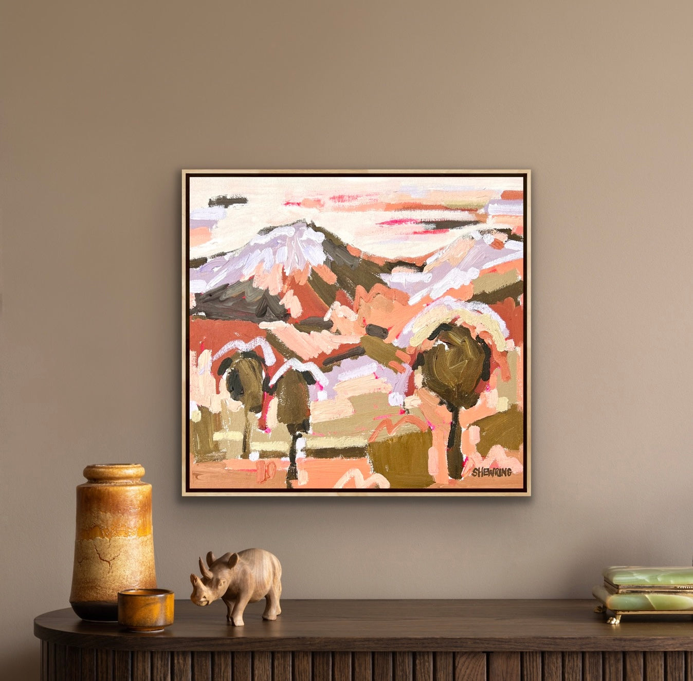 Lucky Country 38x38cm FRAMED