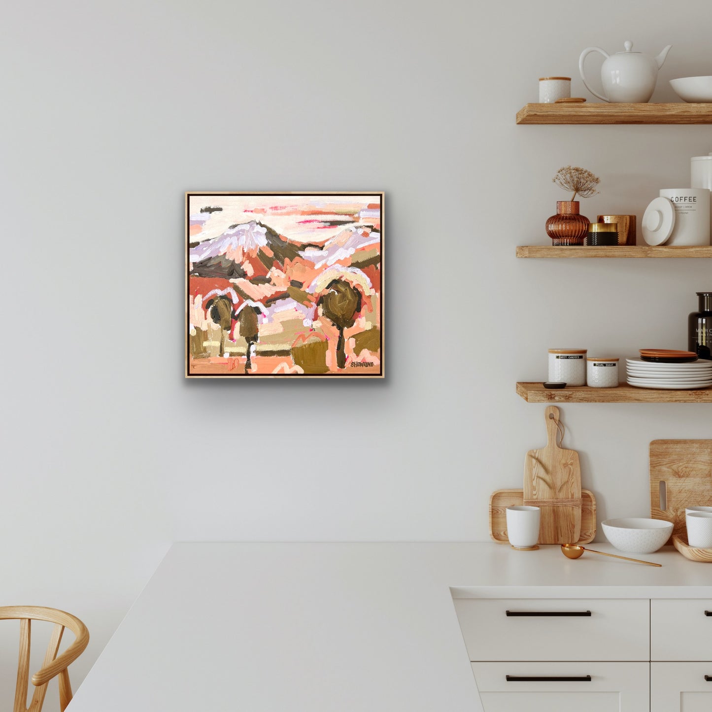 Lucky Country 38x38cm FRAMED