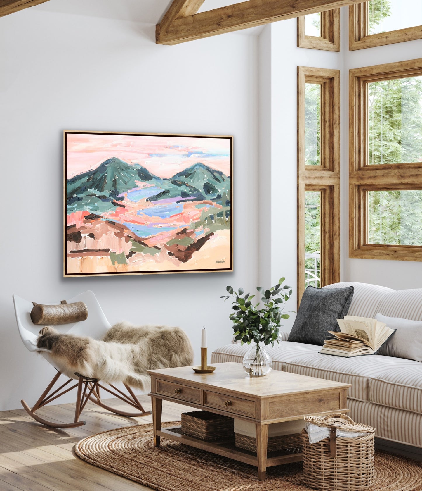 Macedon Mid Winter 123x93cm Framed AS SEEN ON THE BLOCK - SOLD