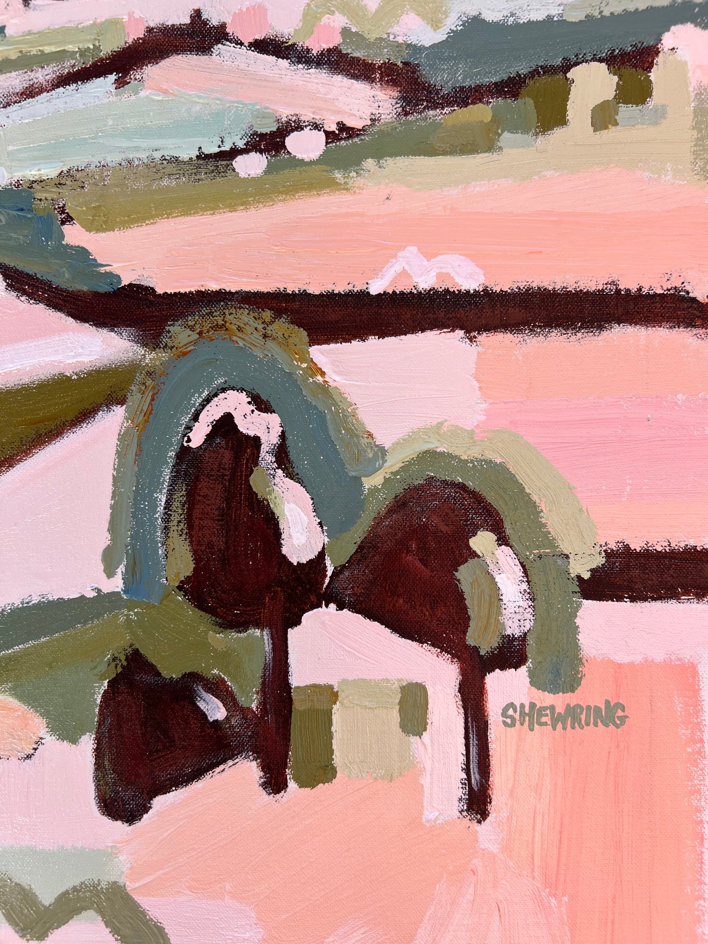 Mountain High 53 x 53 cm FRAMED SOLD **Exclusive to JUMBLED**