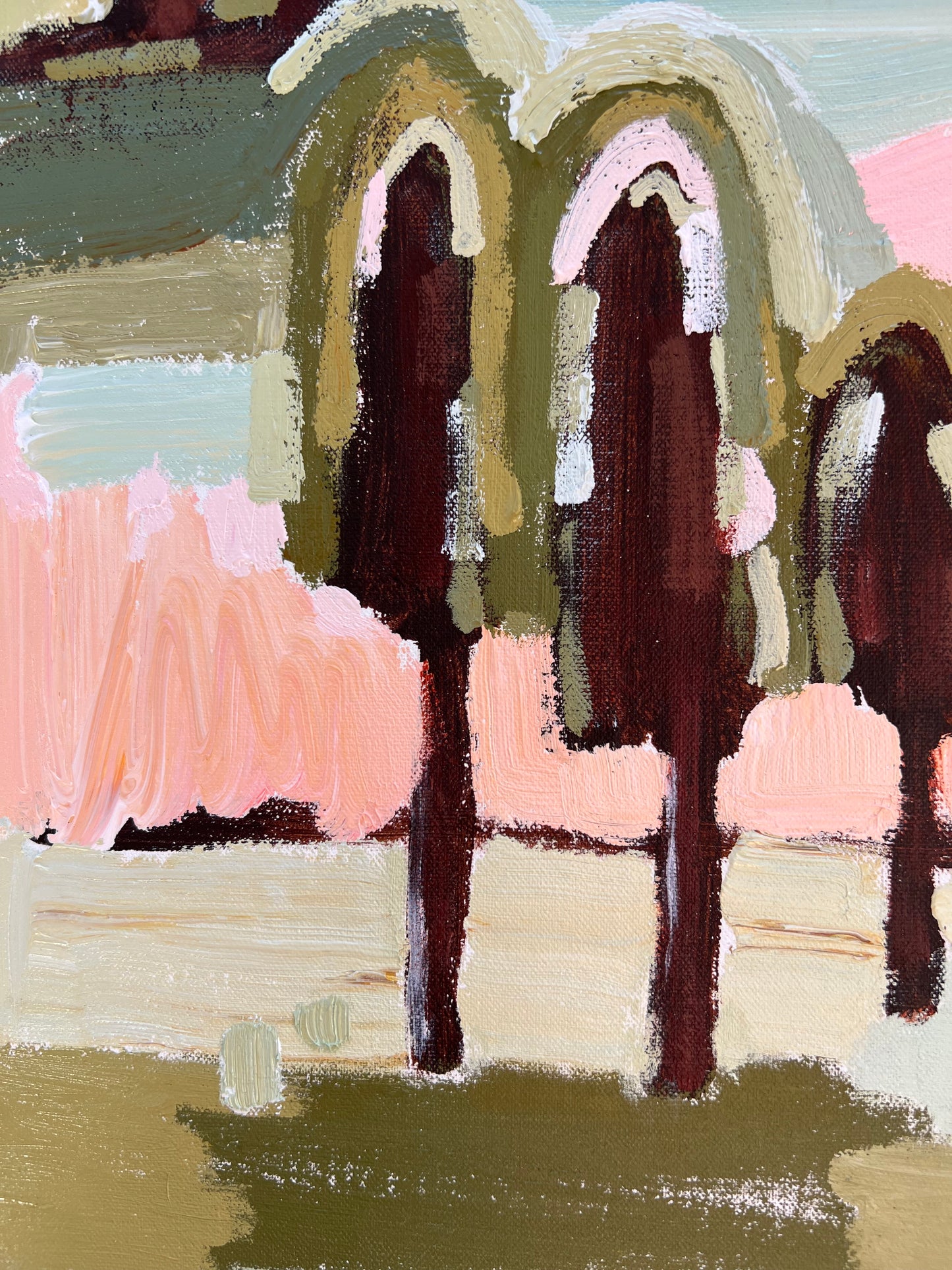 Mountain High 53 x 53 cm FRAMED SOLD **Exclusive to JUMBLED**