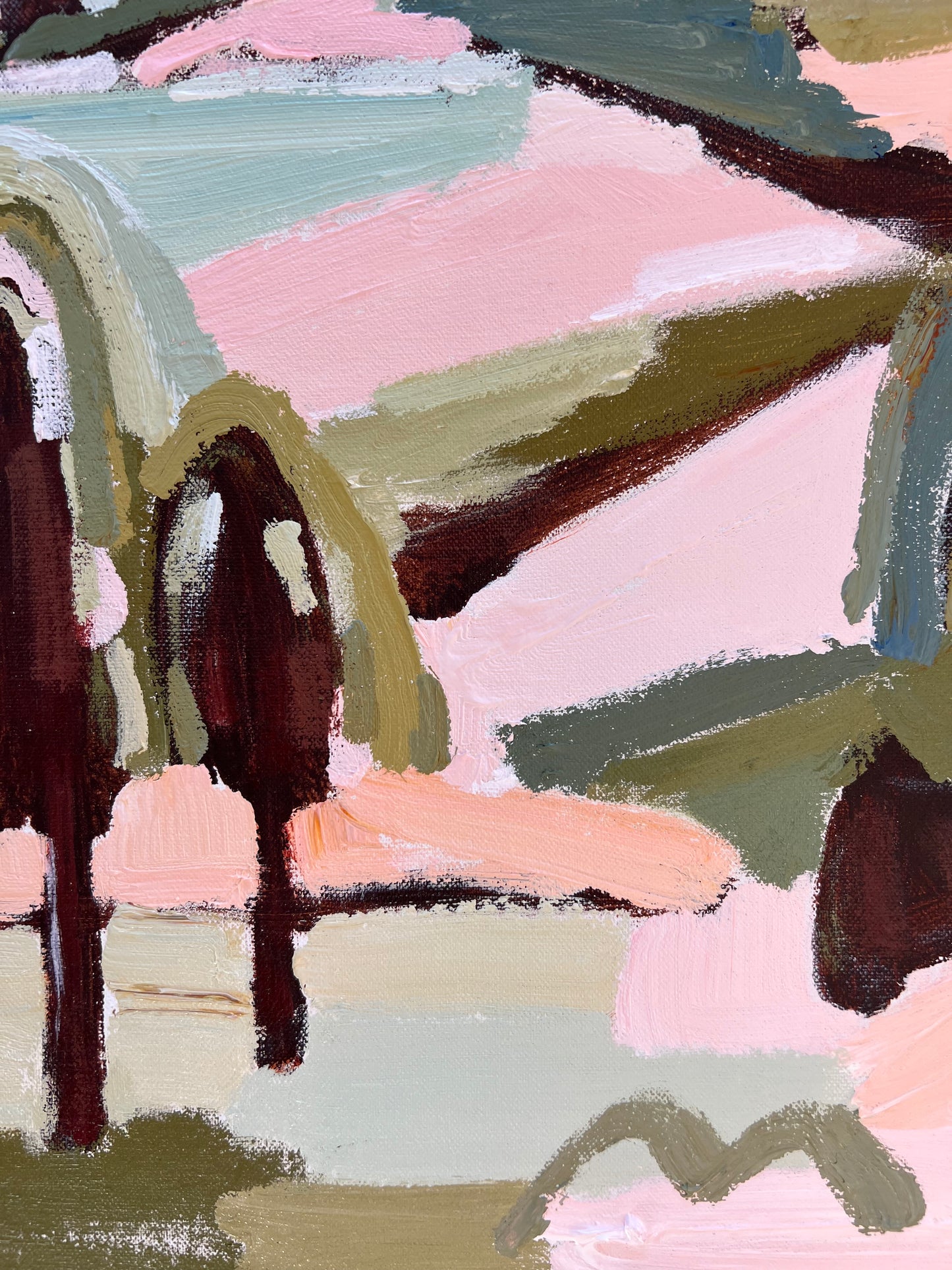 Mountain High 53 x 53 cm FRAMED SOLD **Exclusive to JUMBLED**