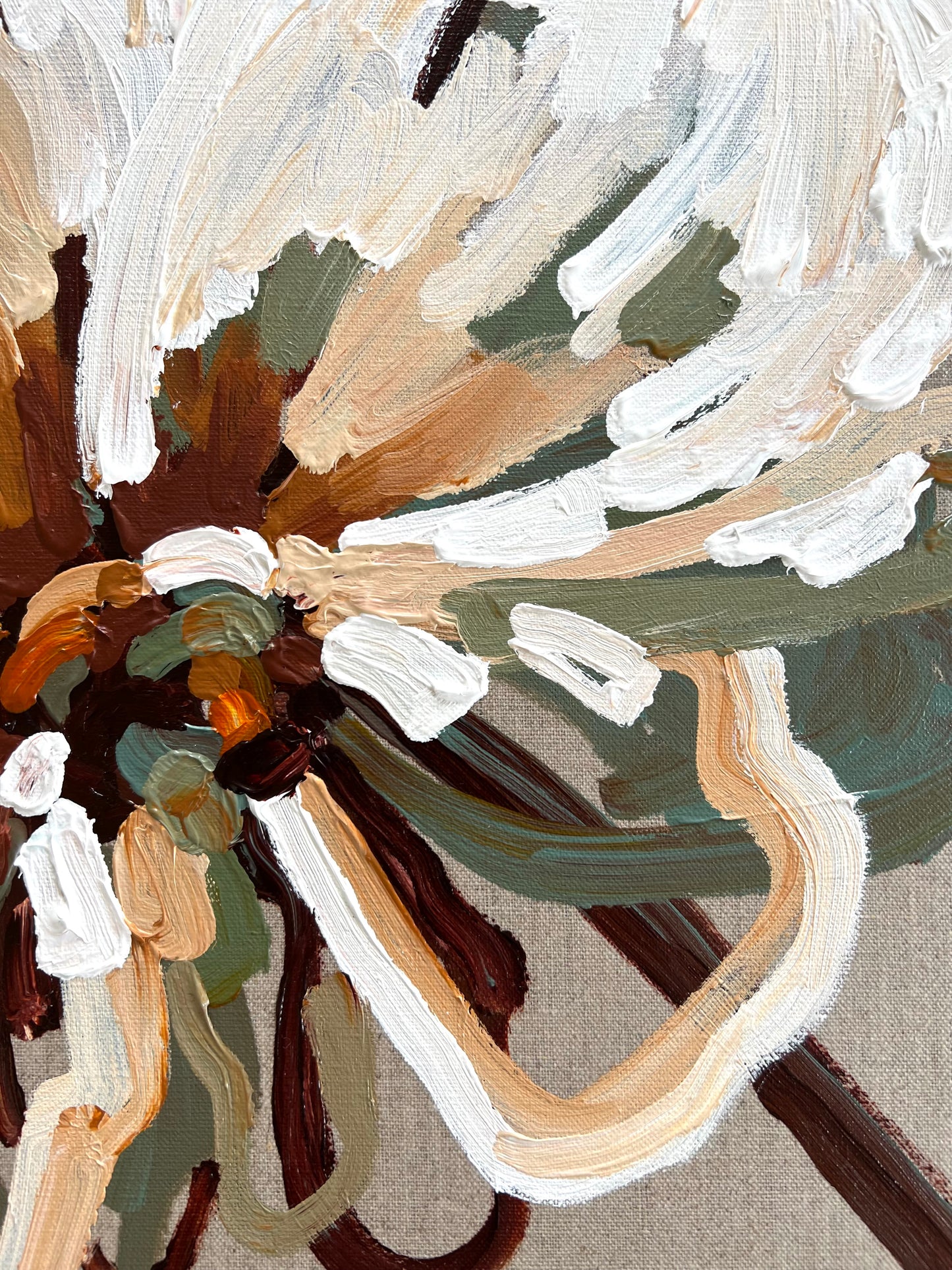 Natural Flower 53x53cm FRAMED