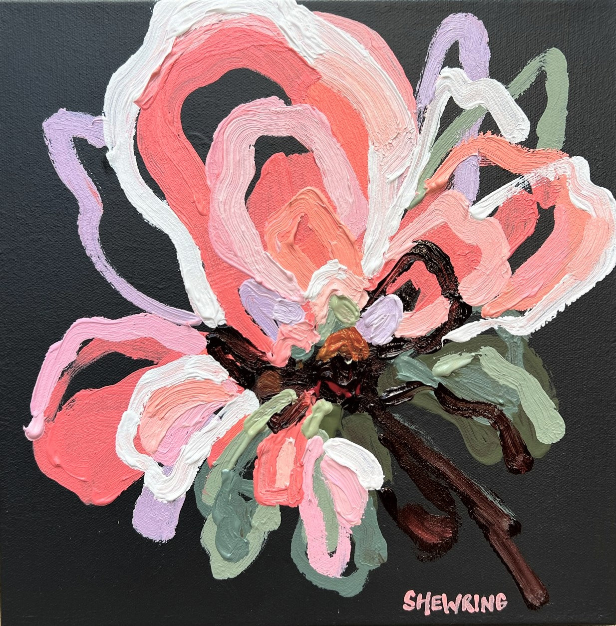 Night Garden 30x30cm SOLD