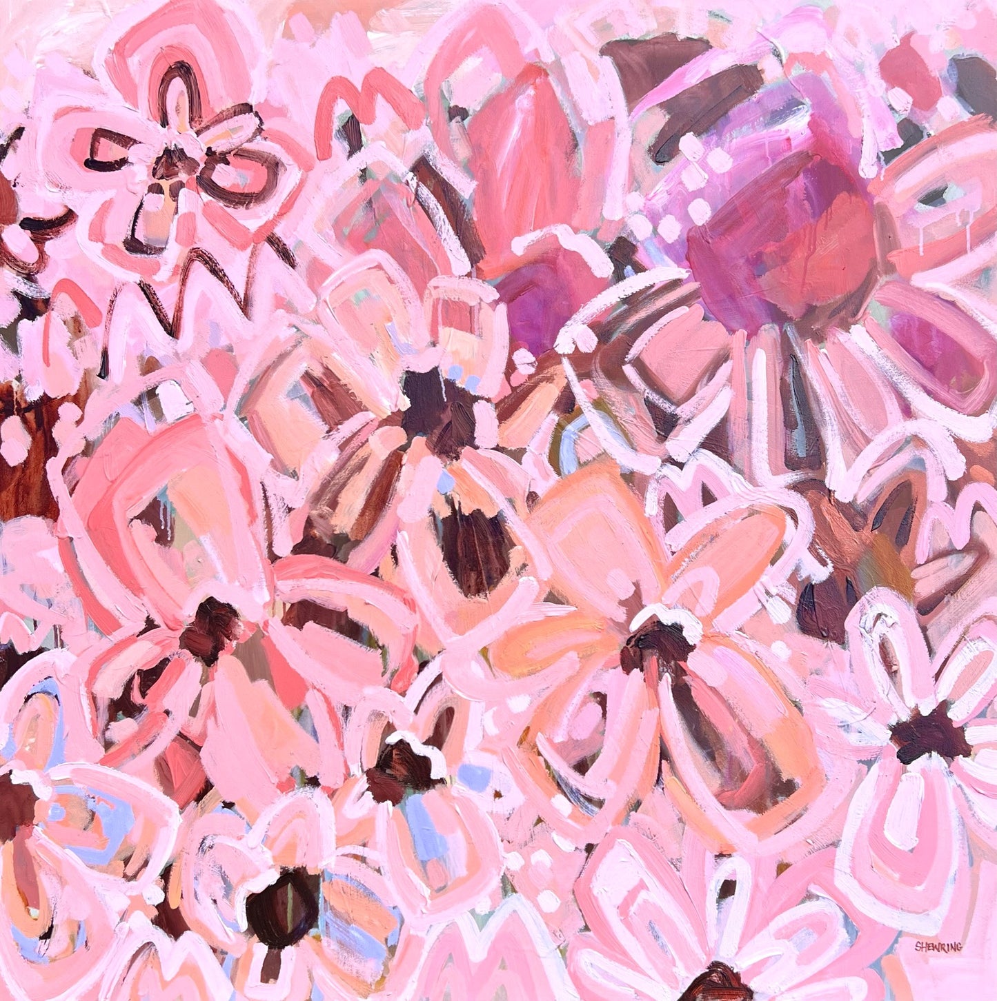 One True Love 110x110cm Framed SOLD