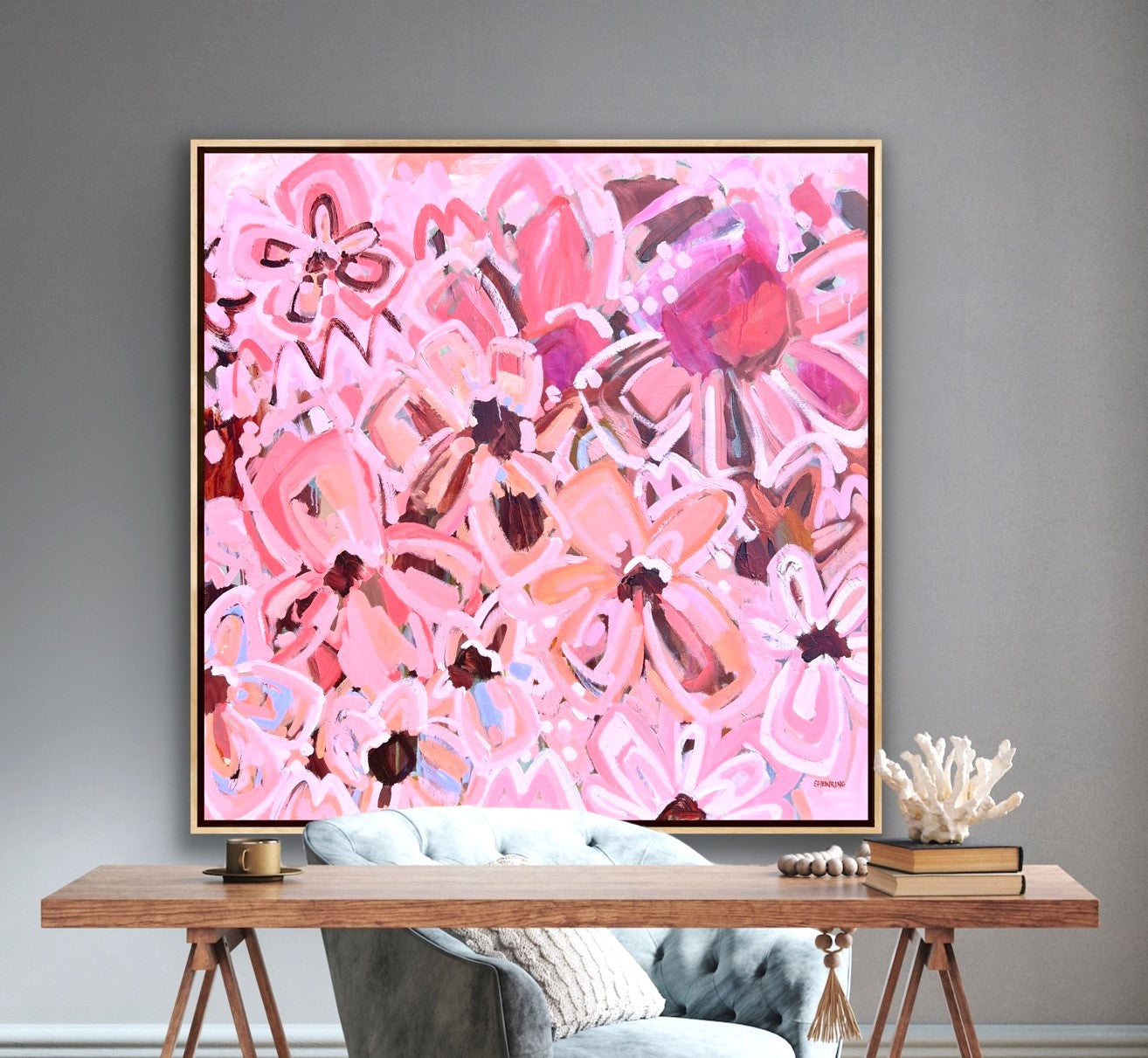 One True Love 110x110cm Framed SOLD