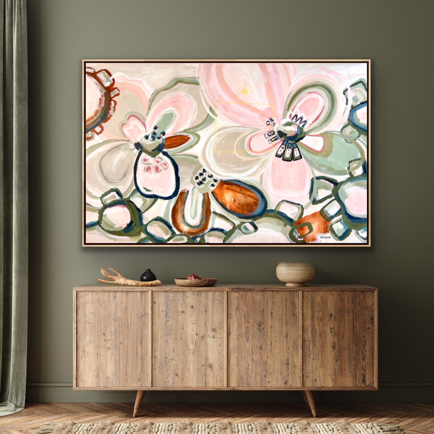 Our Love Lives Here 183x123 cm Framed **commission for Maree** Sold