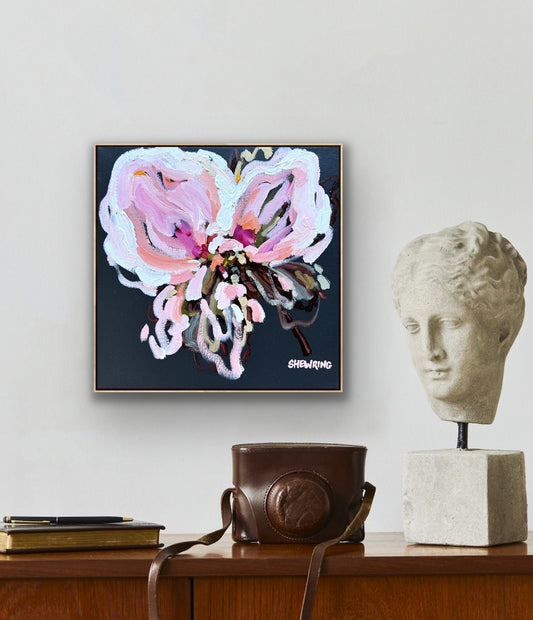 Passion Of Pink 33x33cm FRAMED