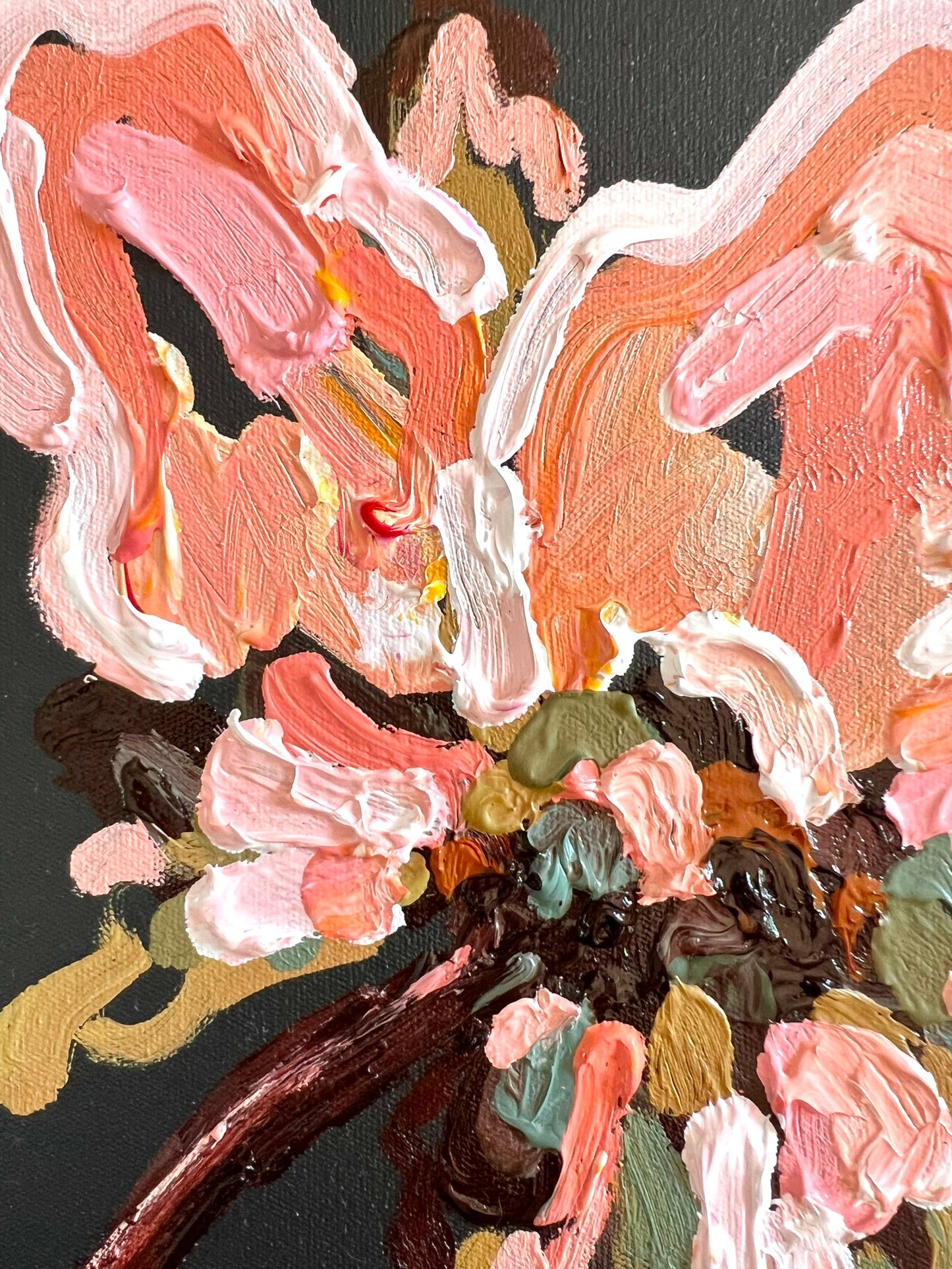 Pink Passion 28x28cm FRAMED SOLD