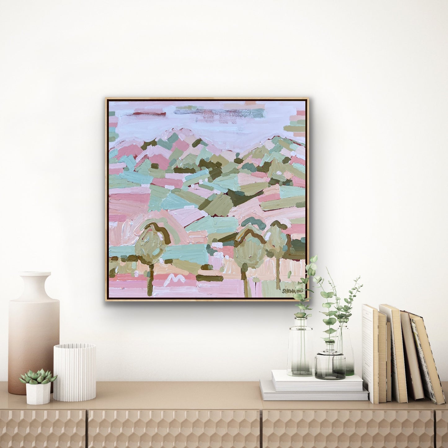 Pure And Natural 53x53cm FRAMED ***SOLD exclusively at JUMBLED Online**