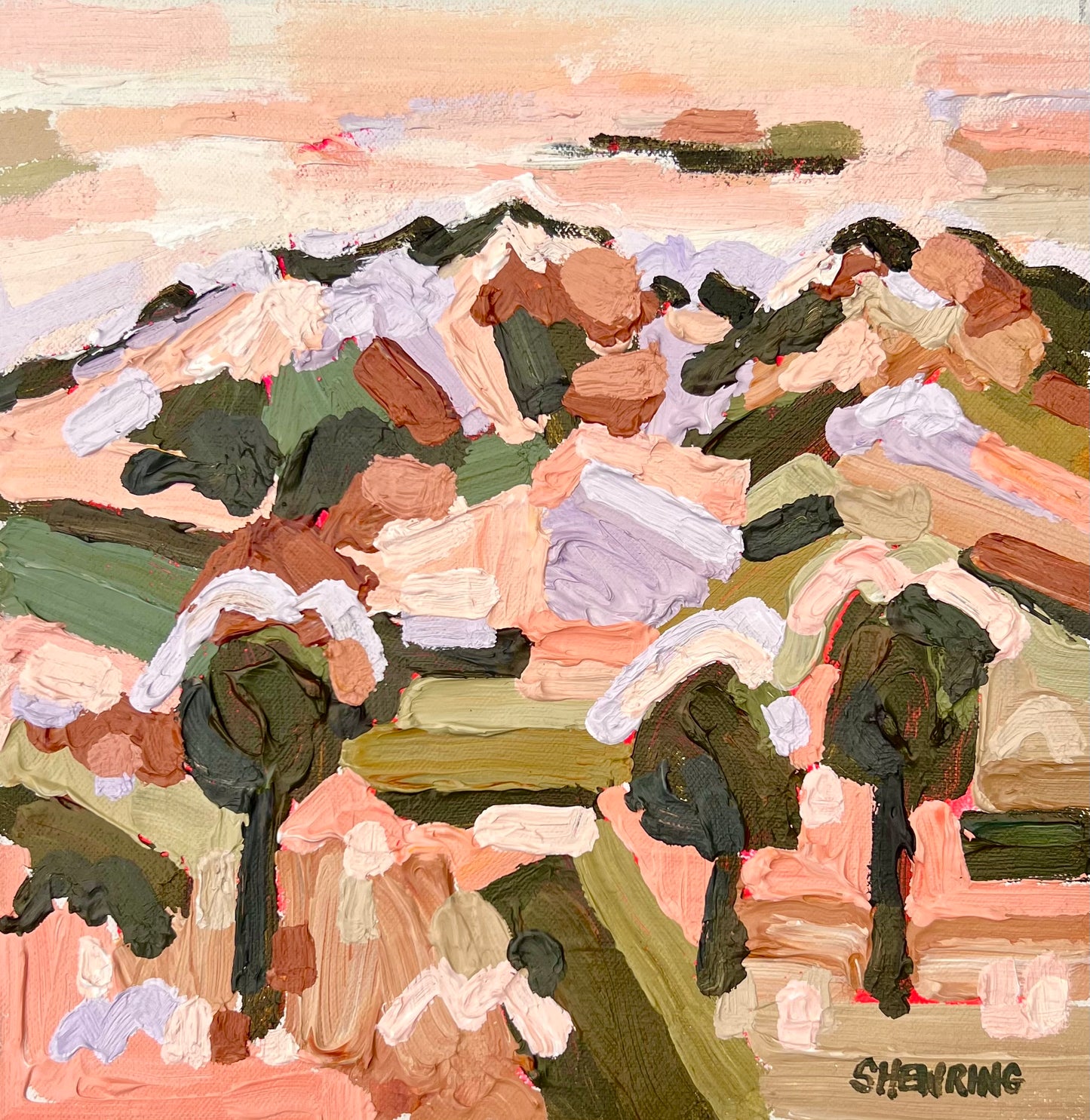 Rise And Shine 28x28cm FRAMED
