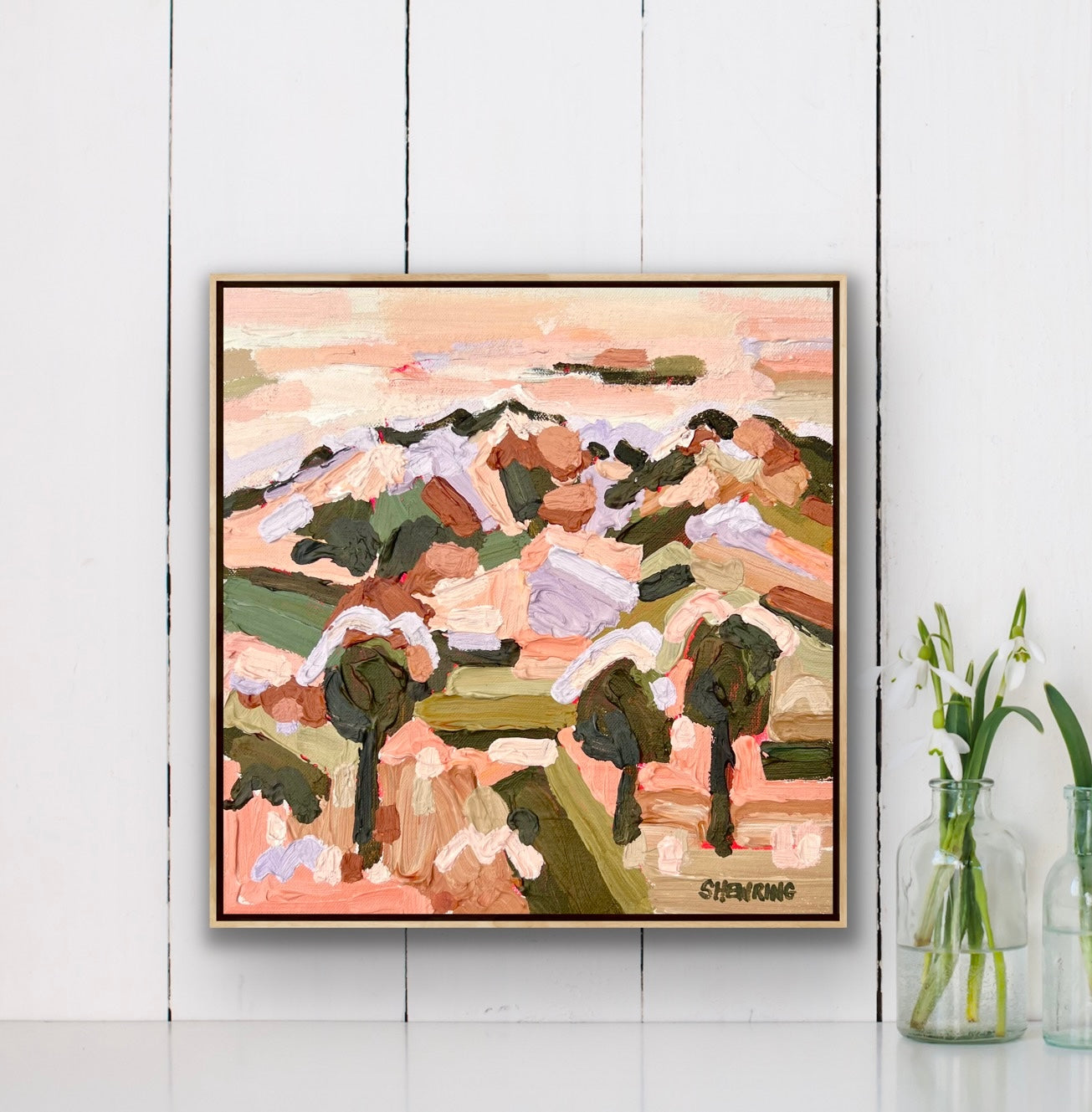 Rise And Shine 28x28cm FRAMED