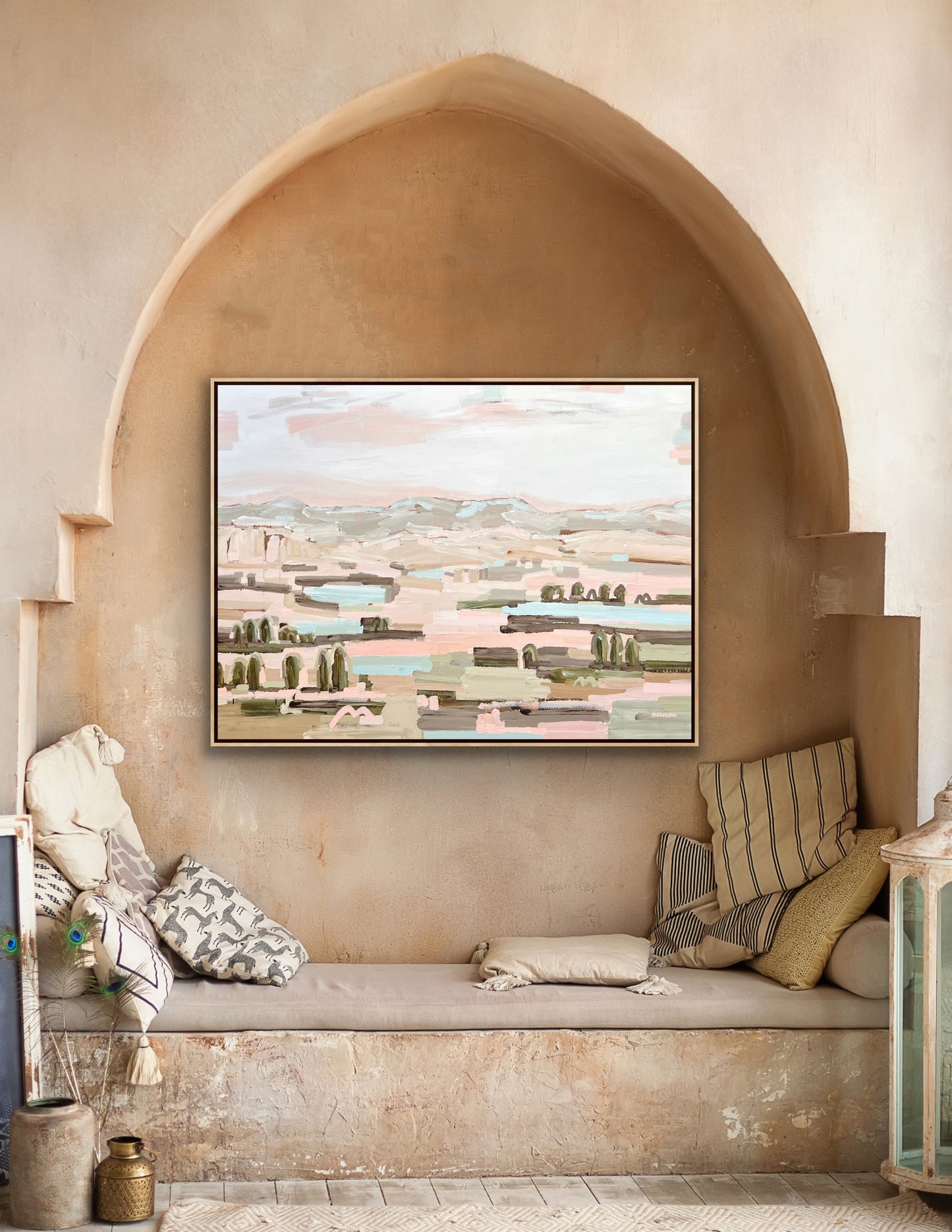 Sienna Sky 123x93cm FRAMED SOLD
