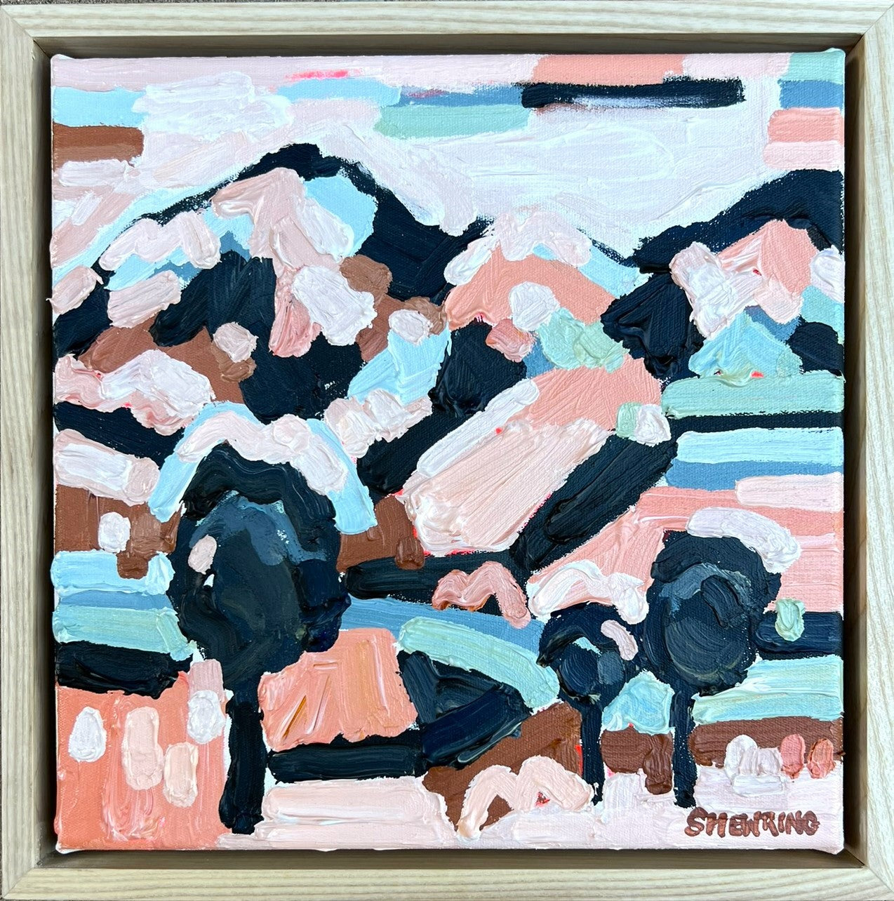 Silverwood 28x28cm FRAMED SOLD