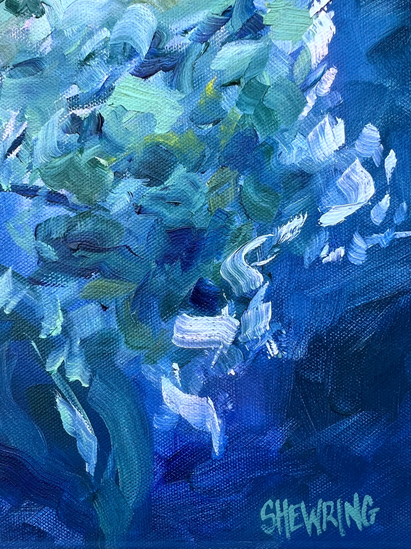 Spring Flower Sunlit 38x38cm FRAMED SOLD