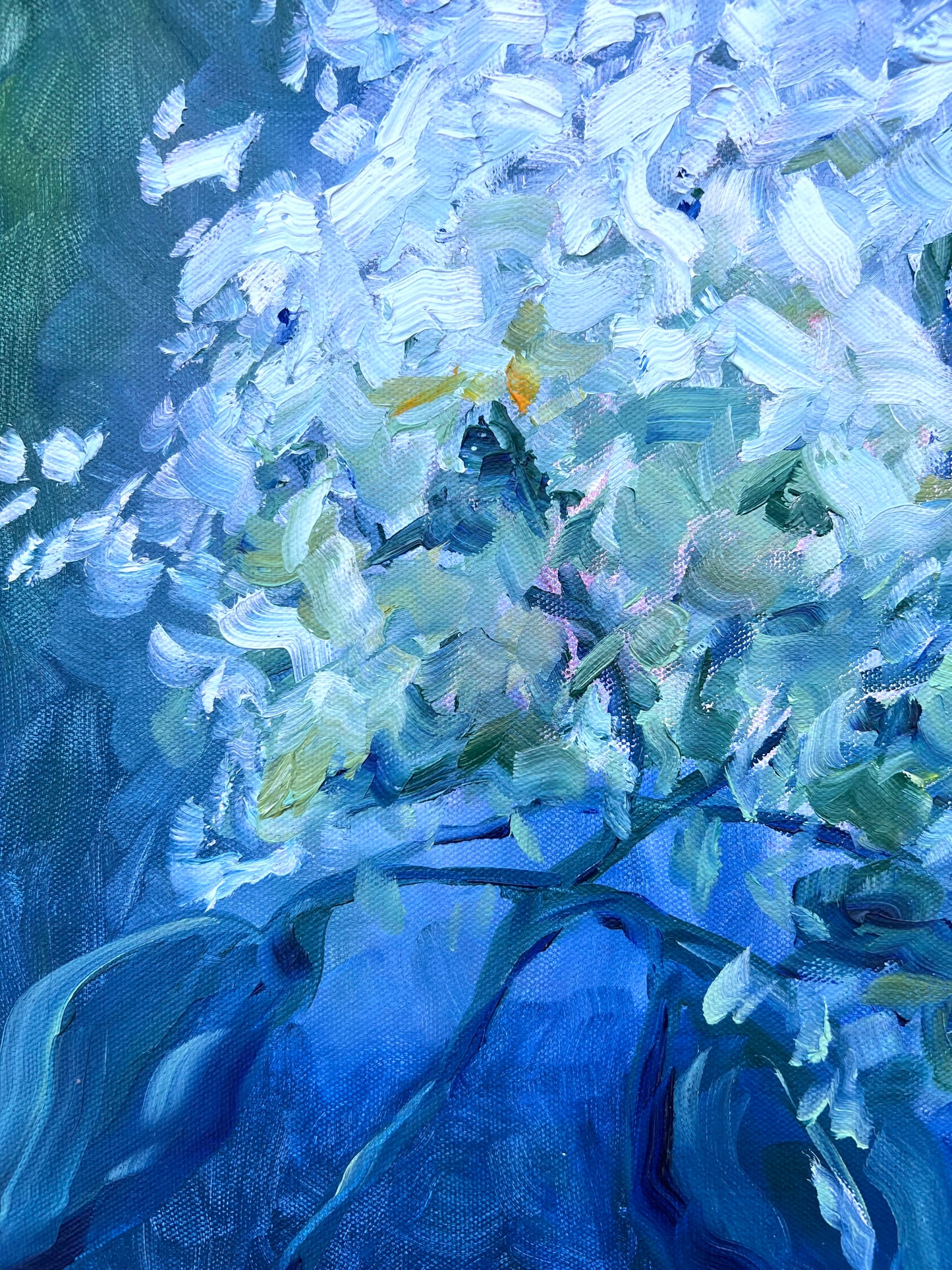 Spring Flower Sunlit 38x38cm FRAMED SOLD