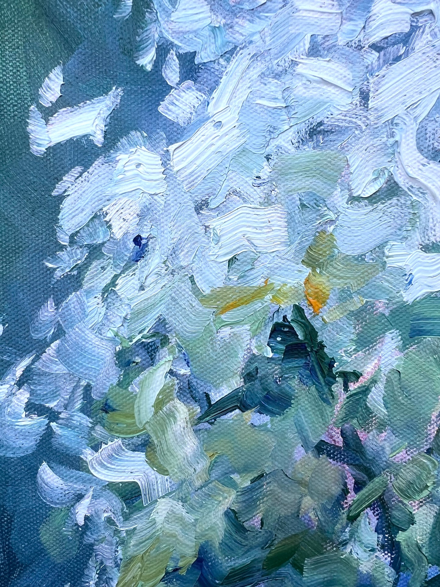 Spring Flower Sunlit 38x38cm FRAMED SOLD