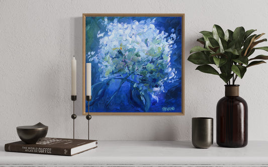 Spring Flower Sunlit 38x38cm FRAMED SOLD