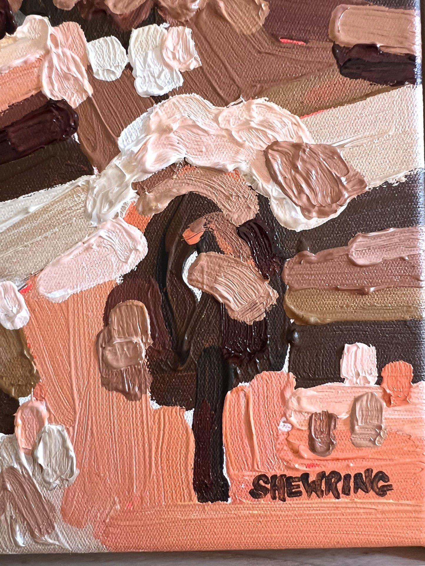 Spring Hill 28x28cm FRAMED SOLD