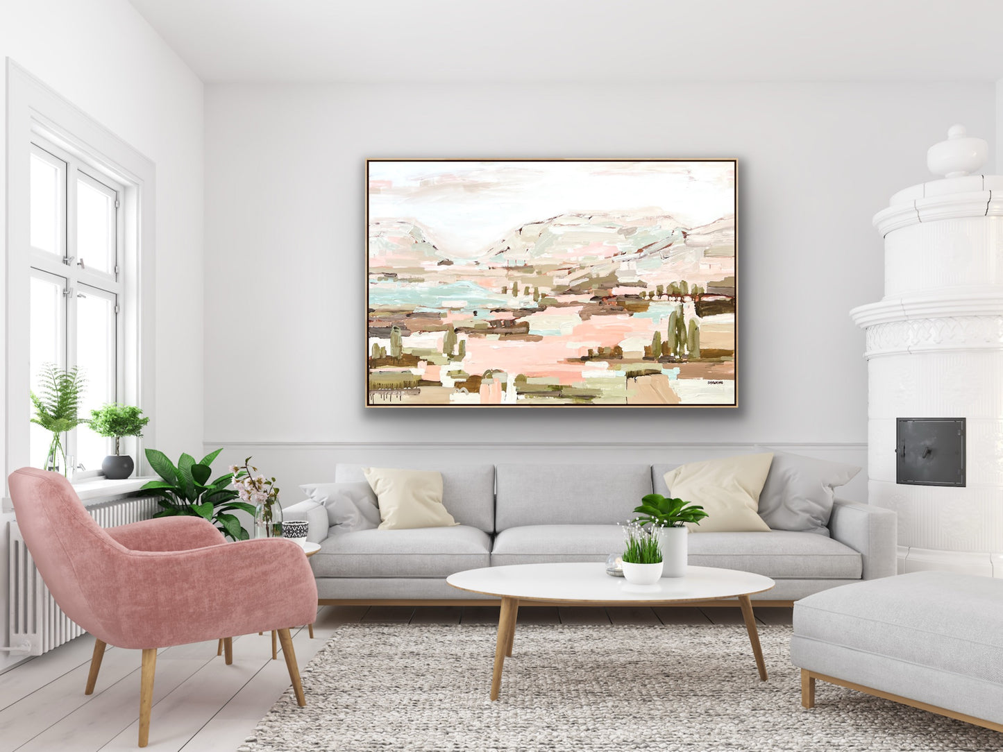 Summer In The Sunshine 153x103cm FRAMED