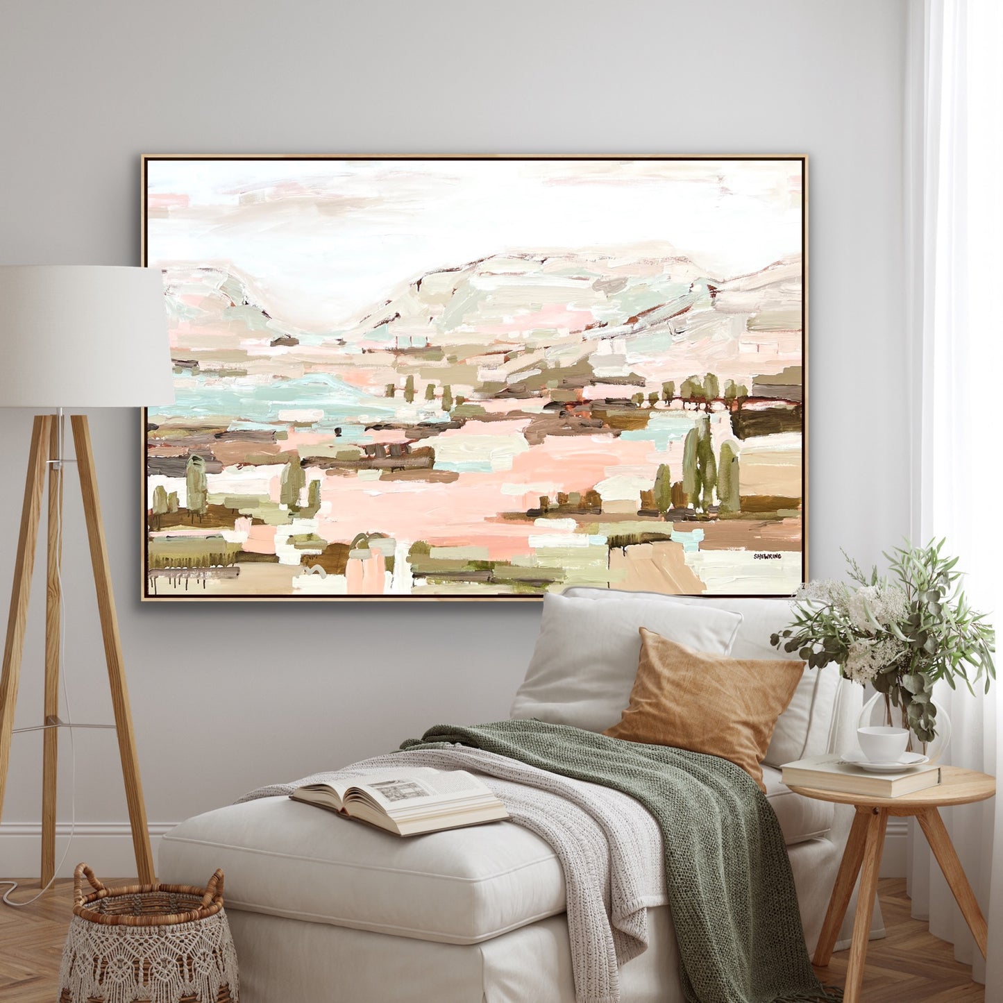 Summer In The Sunshine 153x103cm FRAMED
