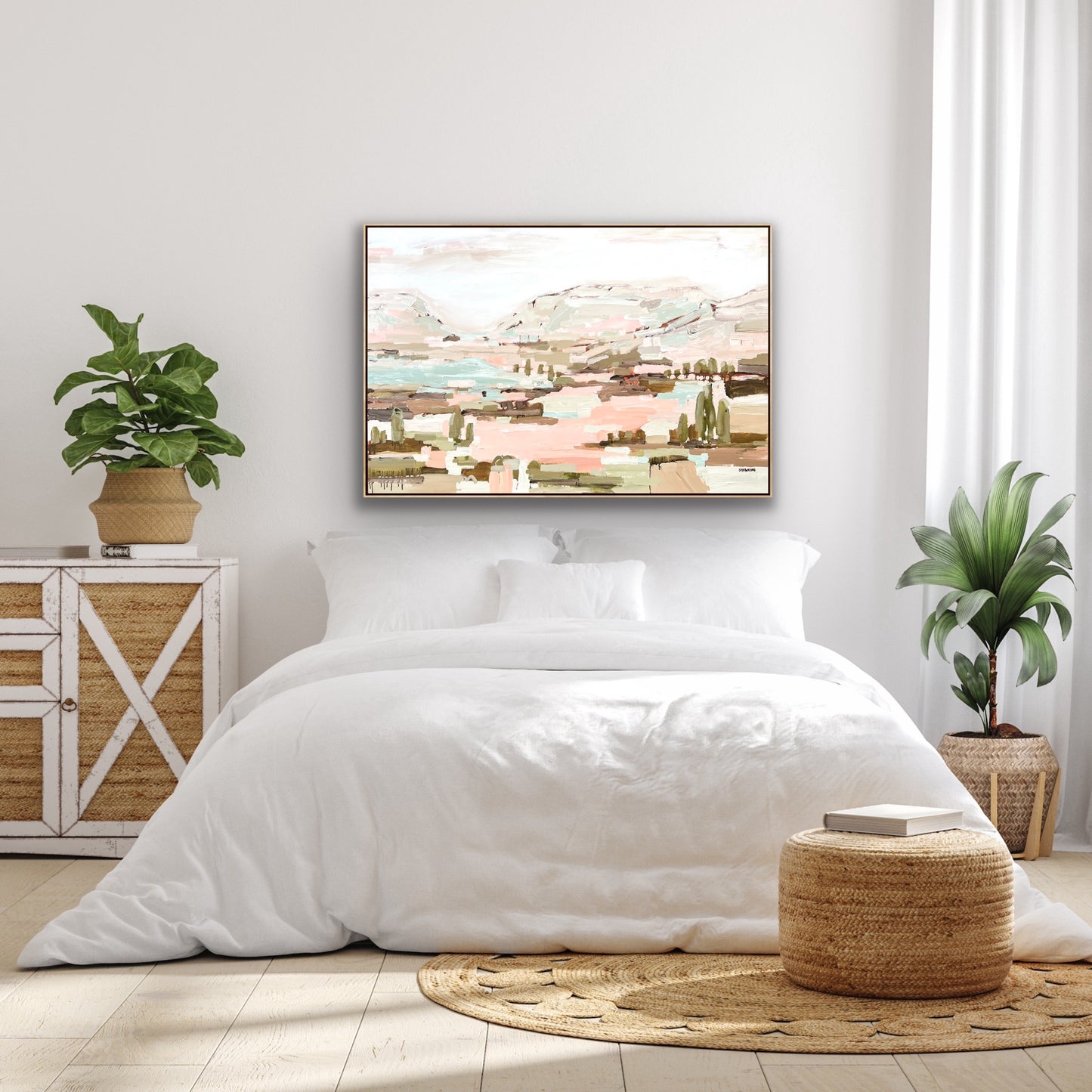 Summer In The Sunshine 153x103cm FRAMED