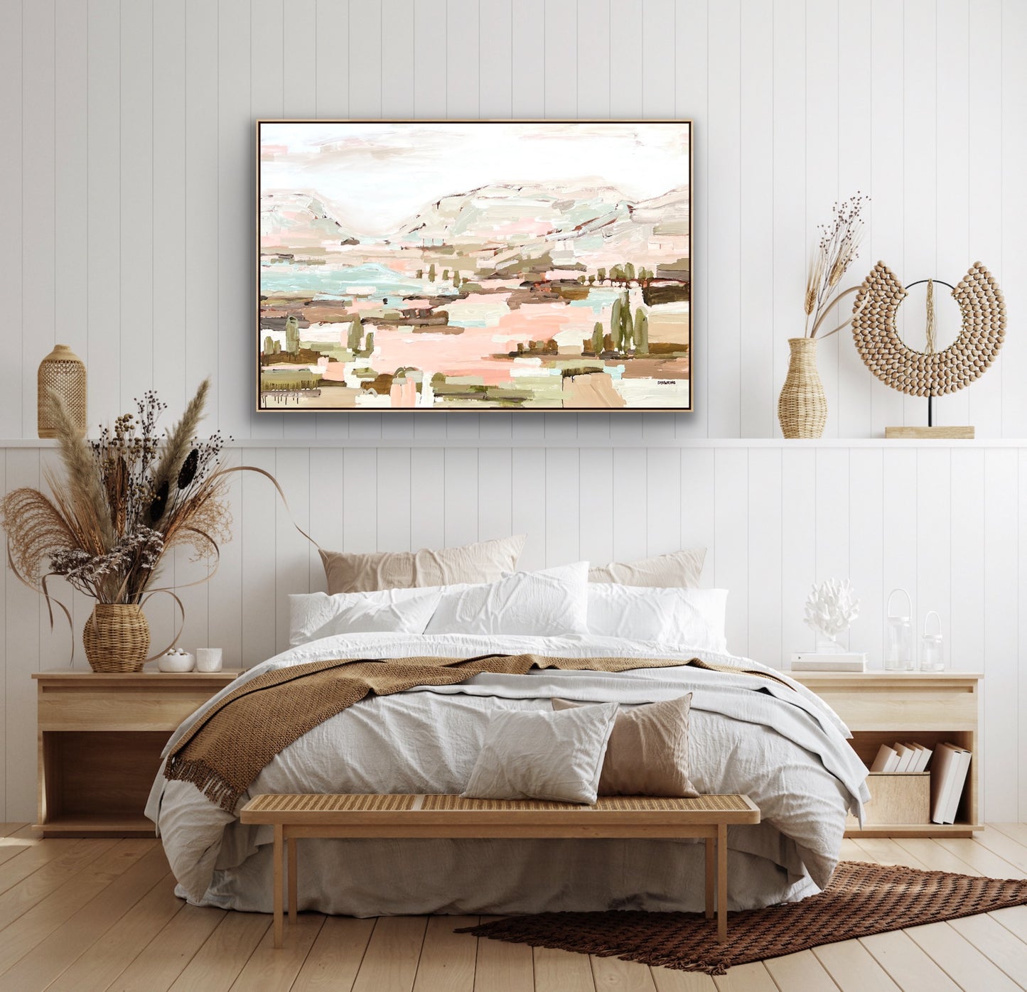 Summer In The Sunshine 153x103cm FRAMED