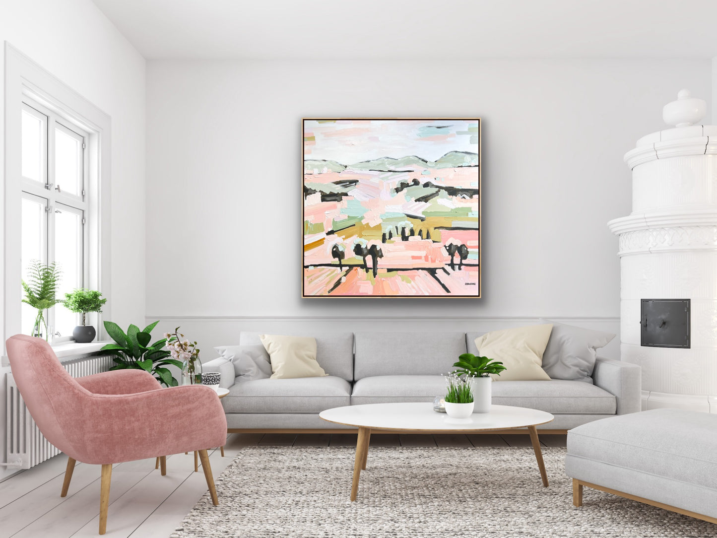 Summer On The Peninsula 103 x 103cm FRAMED SOLD