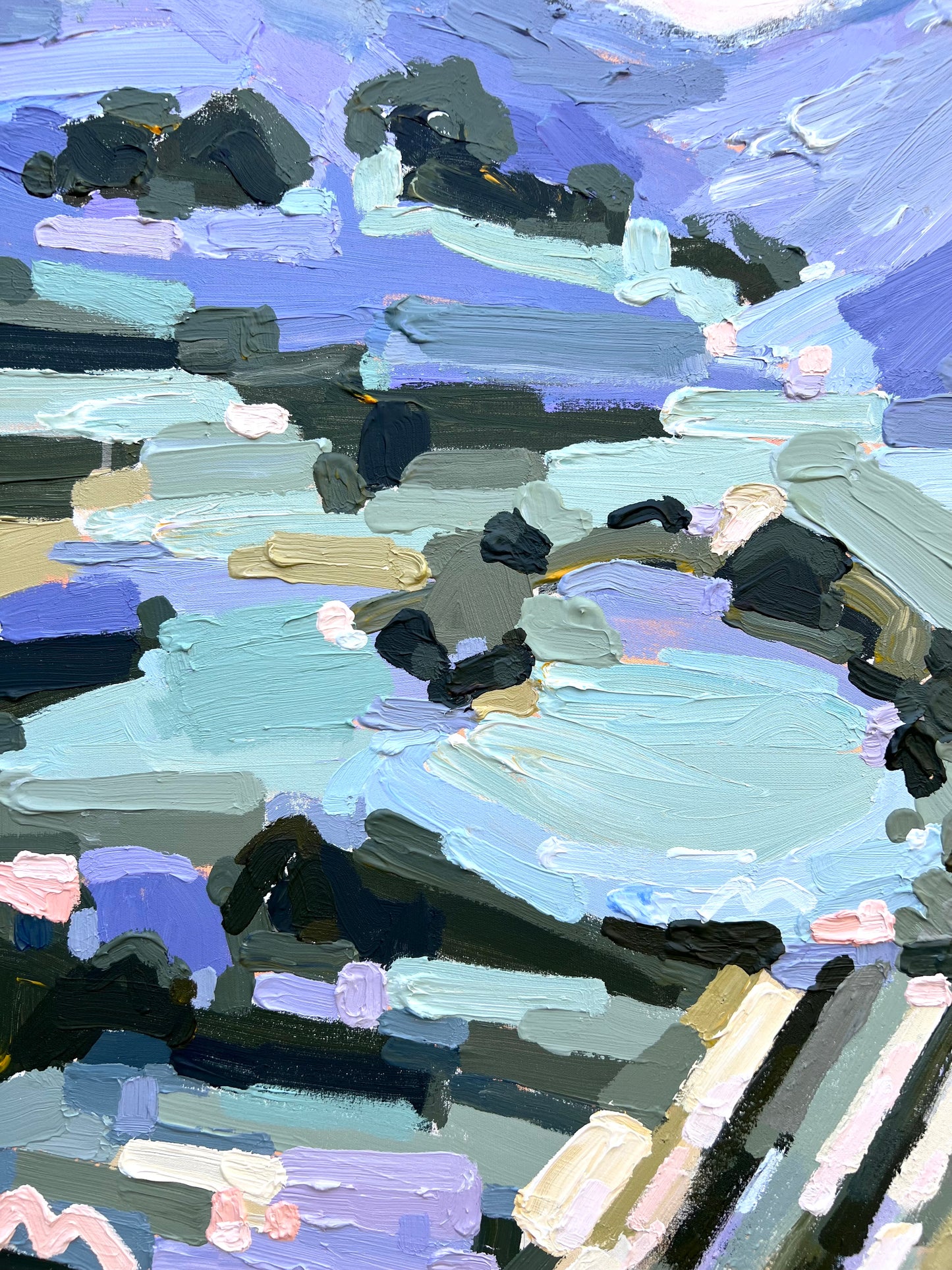 Summer Vineyard 103x103cm FRAMED SOLD
