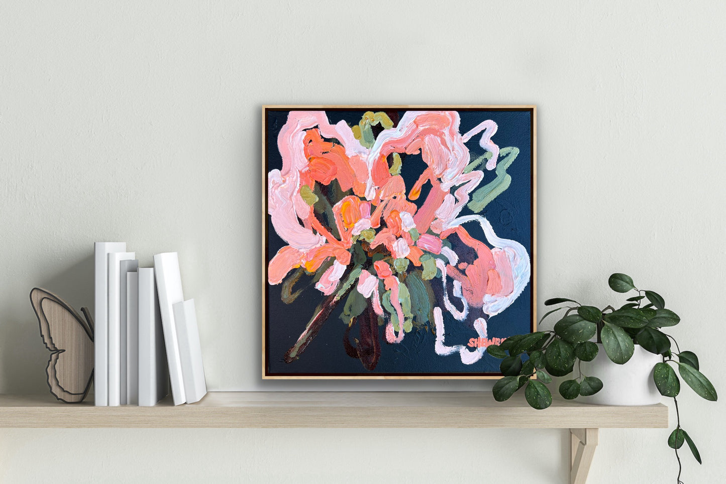 Sunny Flower 33x33cm Framed