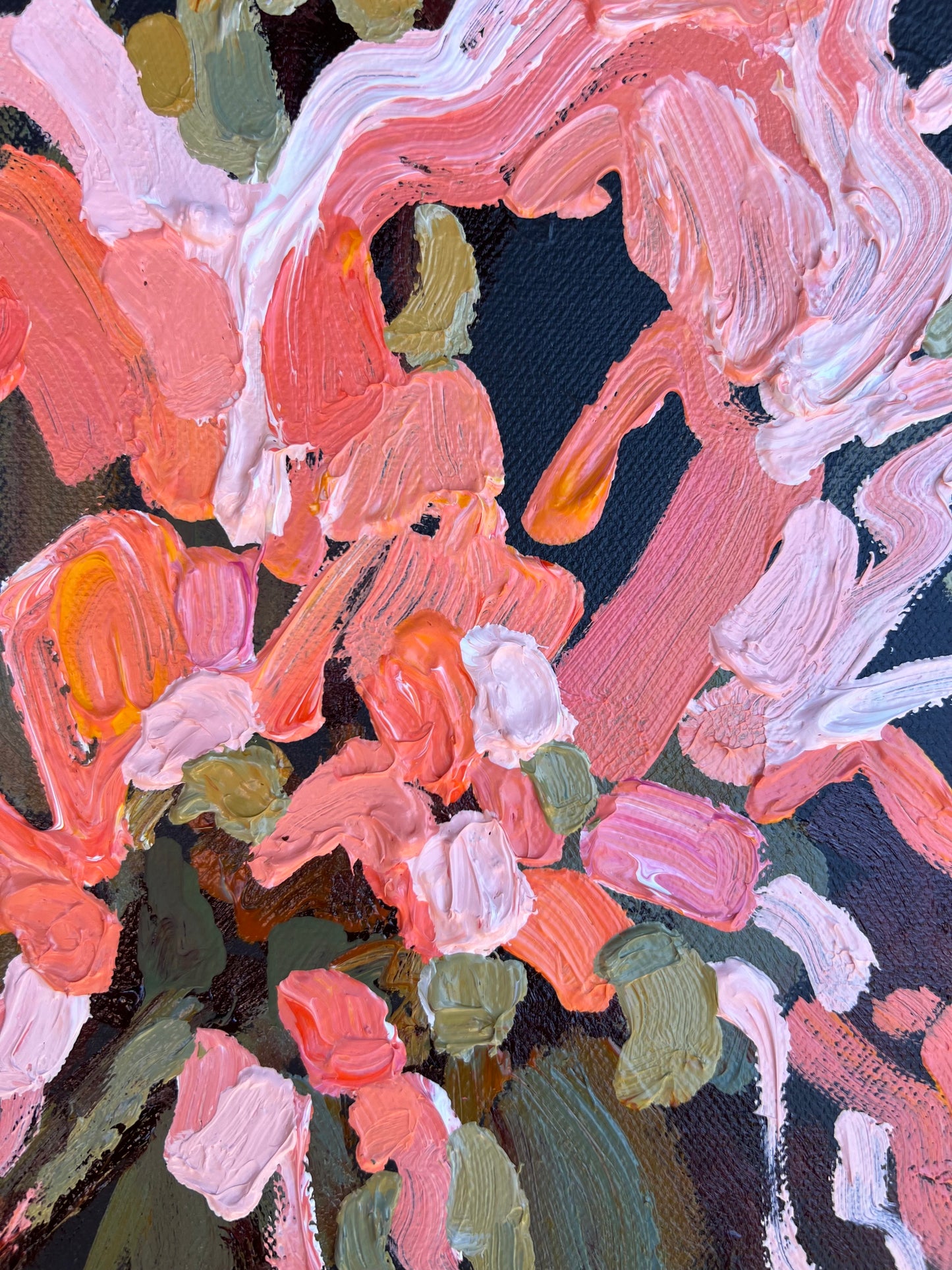 Sunny Flower 33x33cm Framed