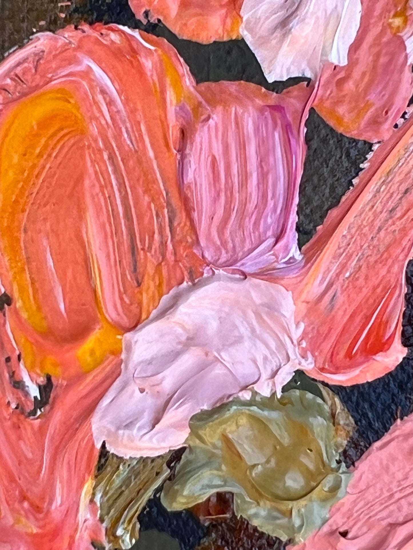 Sunny Flower 33x33cm Framed