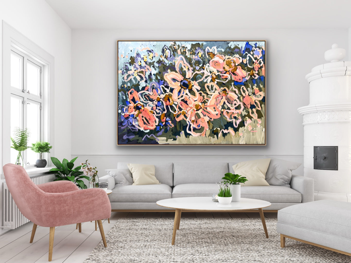 Sunshine And Rainbows 165x115cm Framed