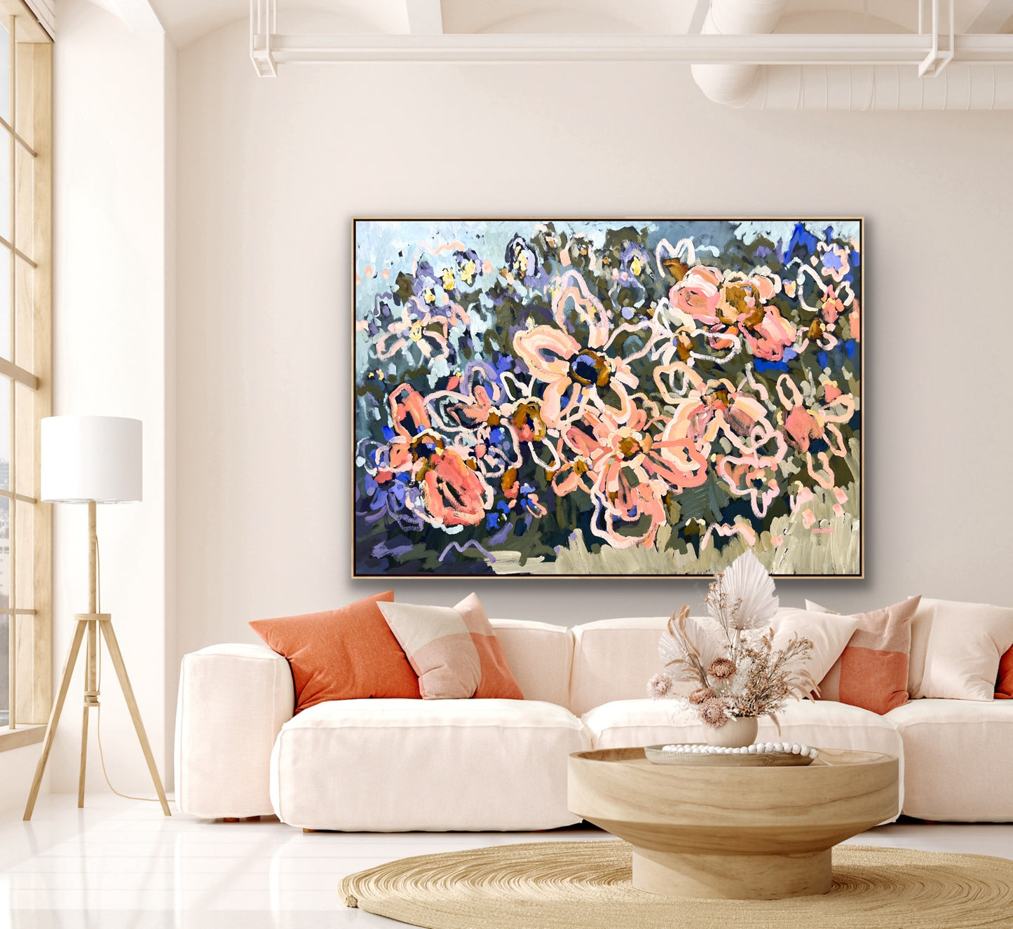 Sunshine And Rainbows 165x115cm Framed