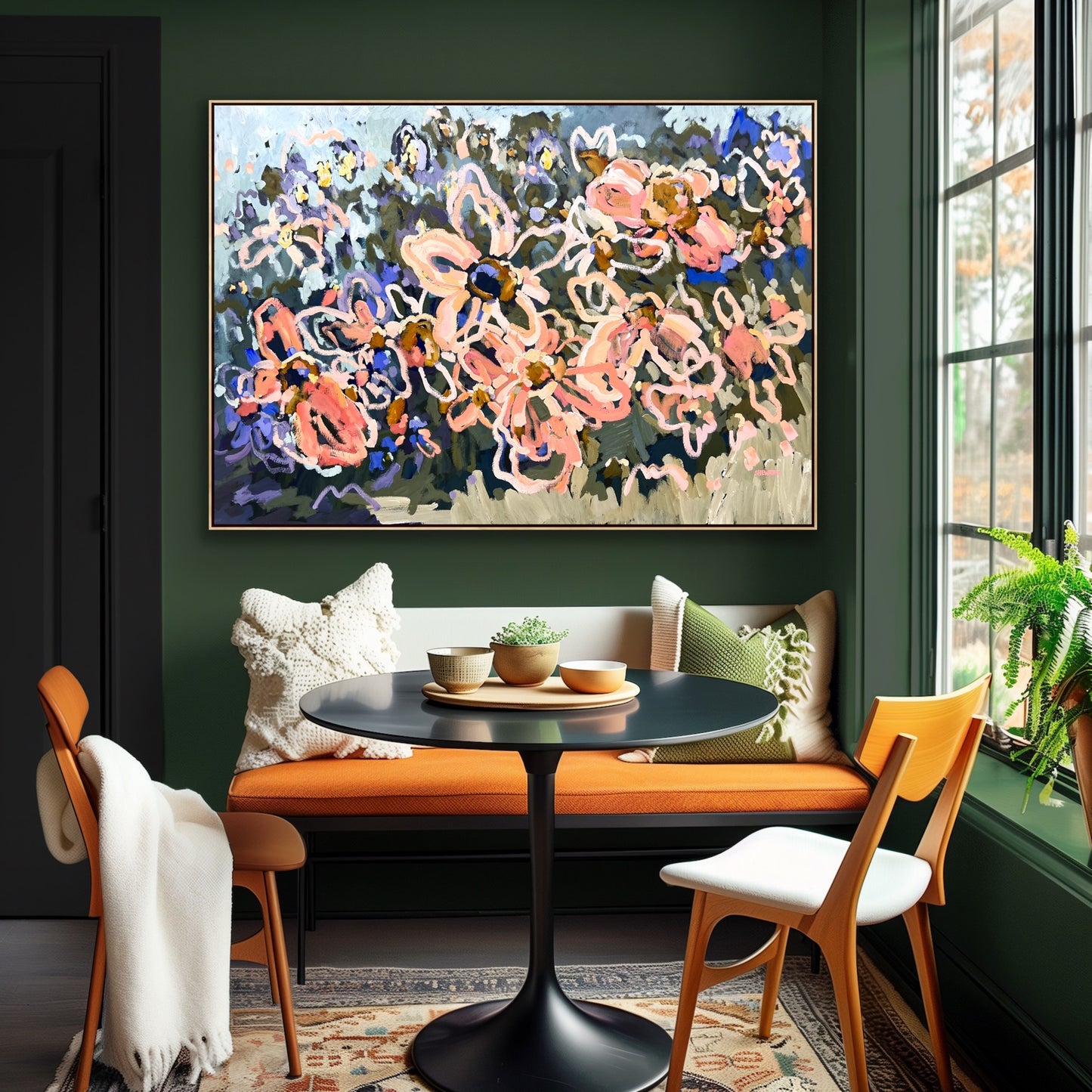 Sunshine And Rainbows 165x115cm Framed