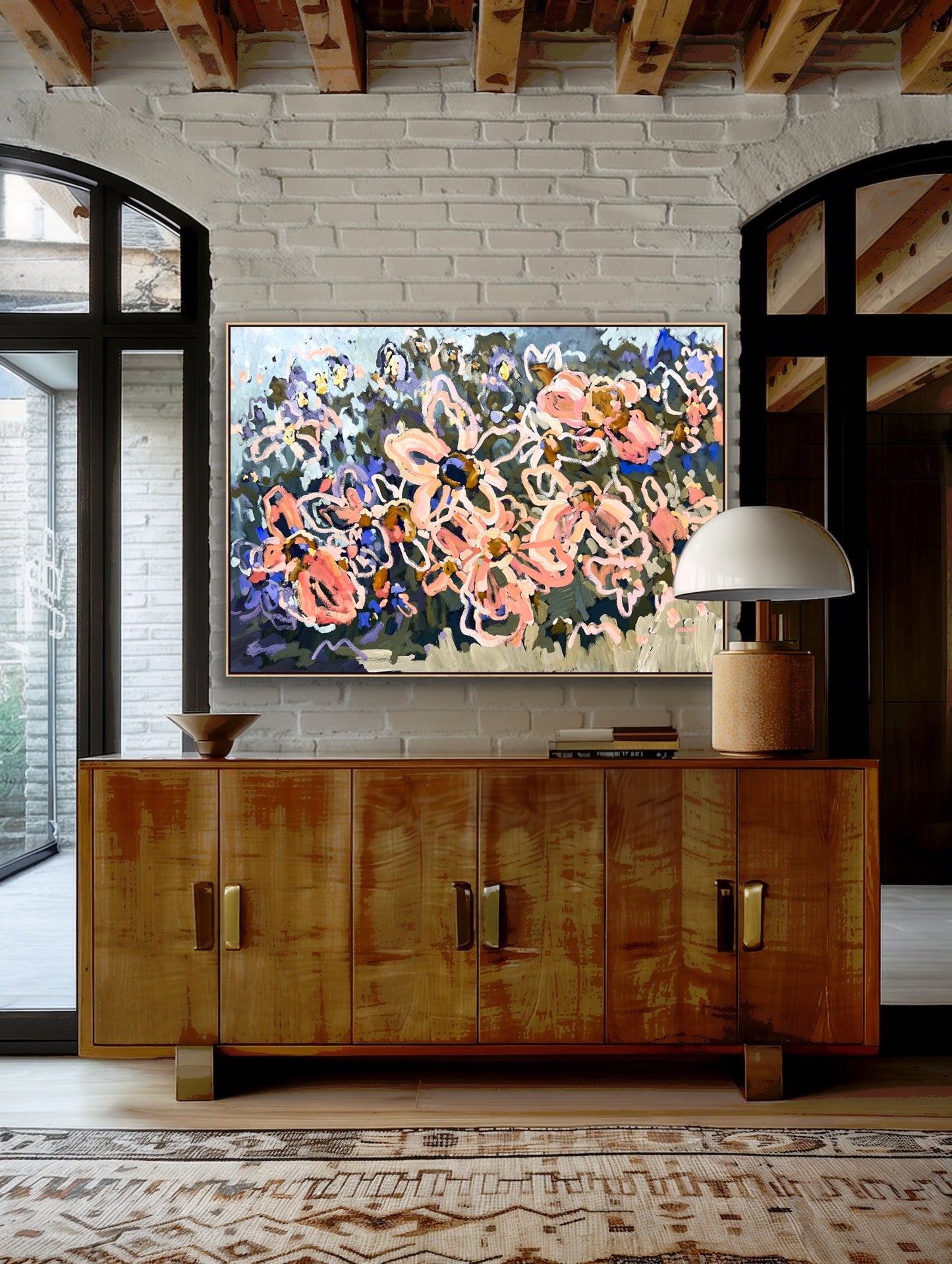 Sunshine And Rainbows 165x115cm Framed