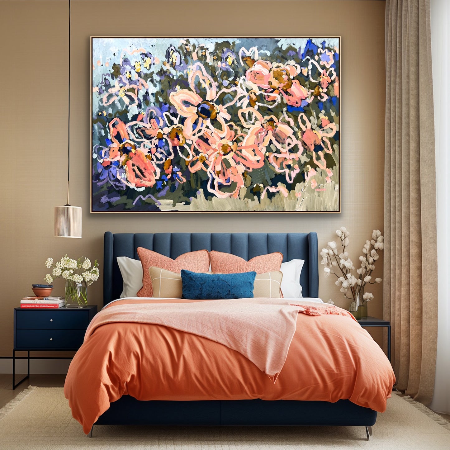 Sunshine And Rainbows 165x115cm Framed