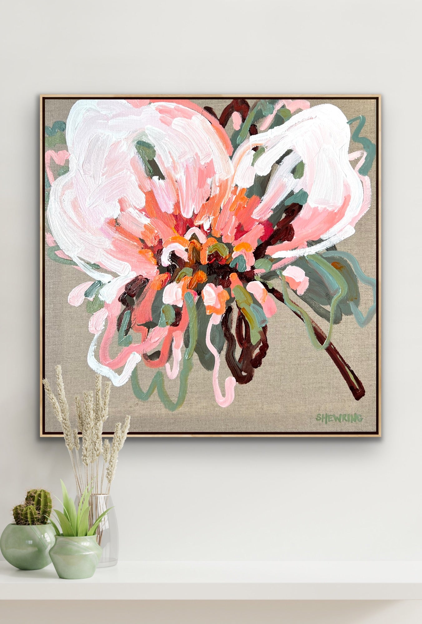 The Best Days 53x53cm FRAMED SOLD