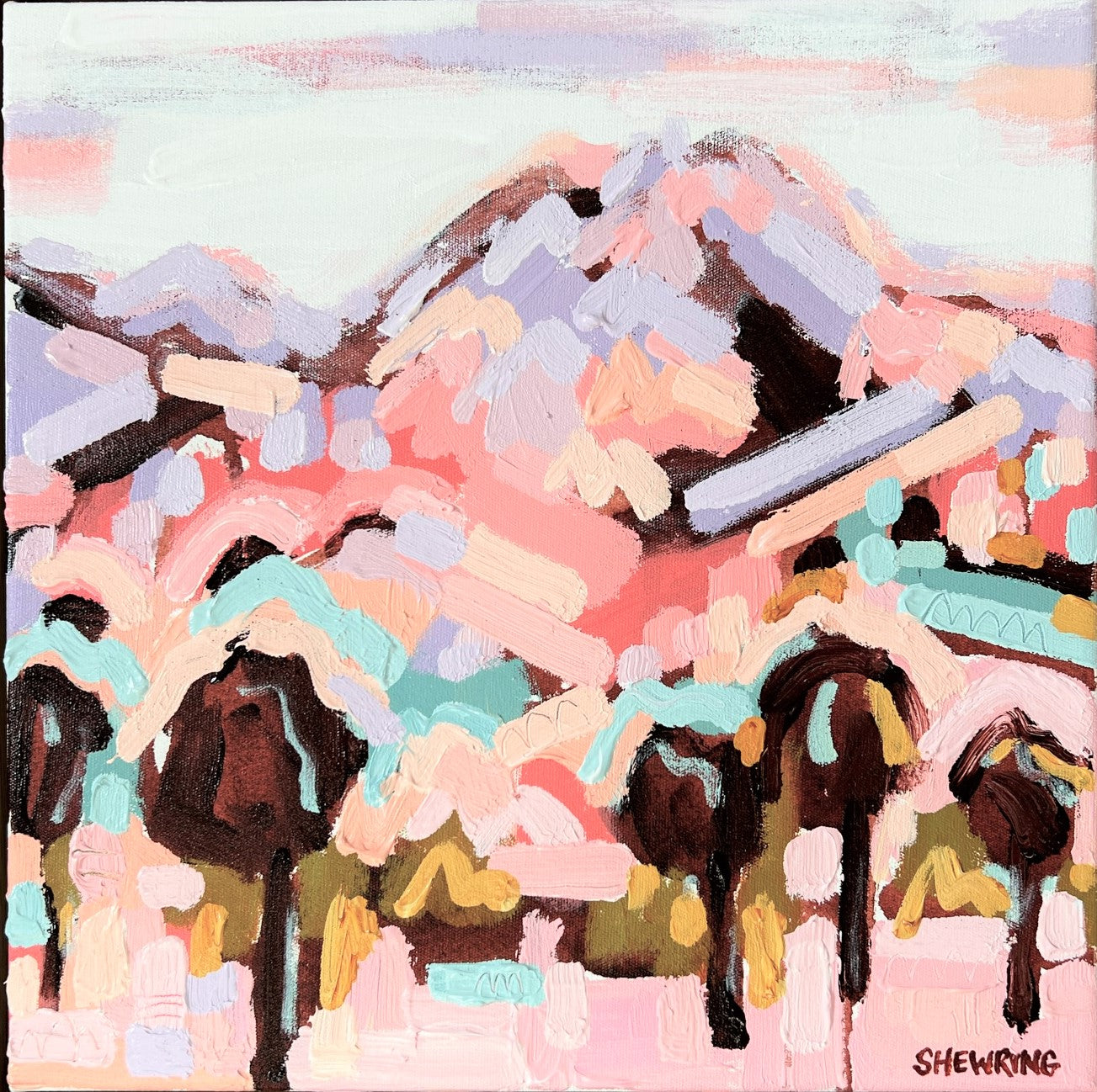 The Serenity 33x33cm FRAMED