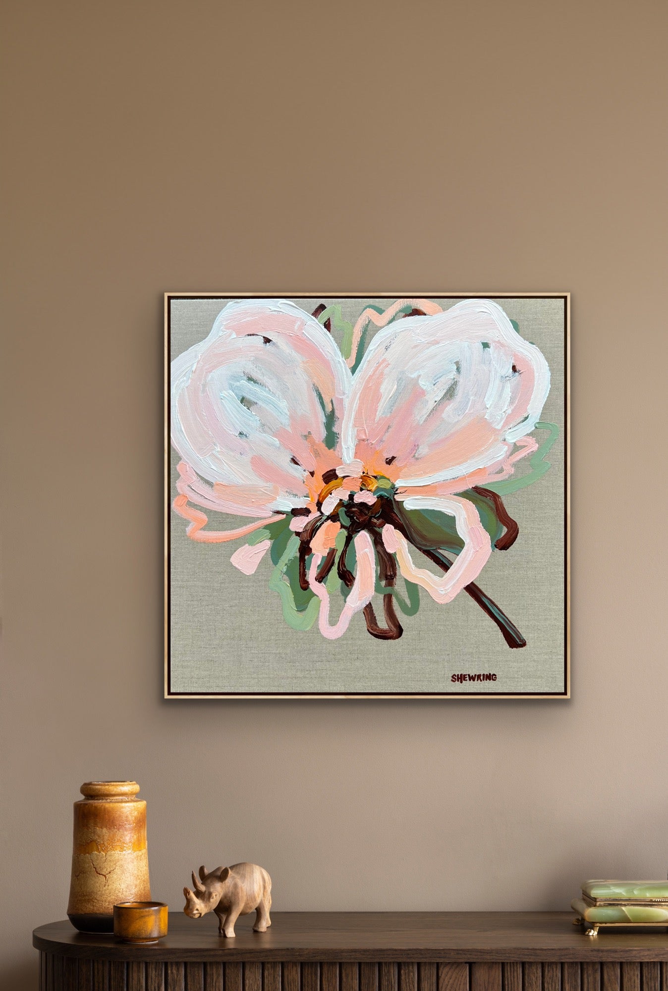 The Flower 53x53cm FRAMED