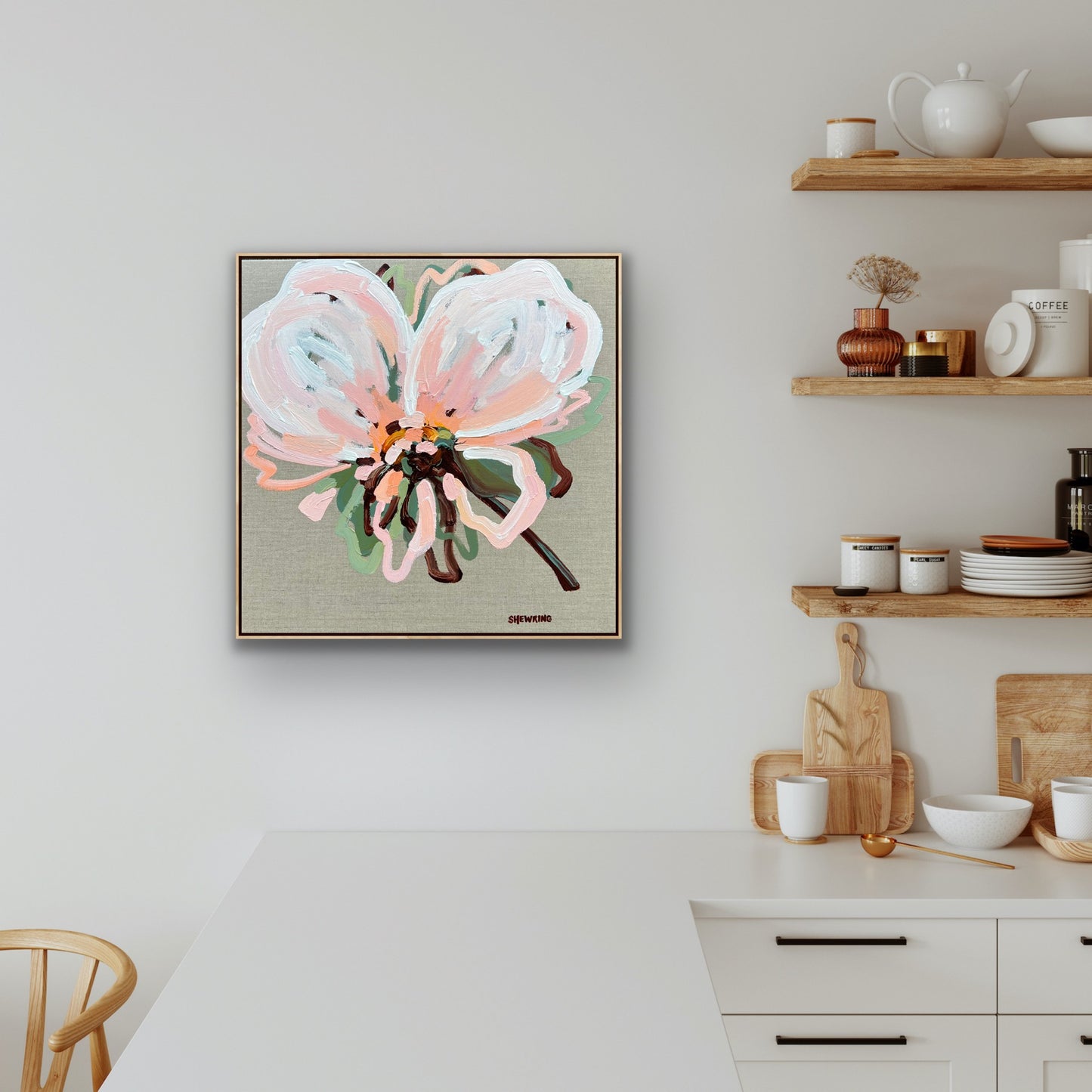 The Flower 53x53cm FRAMED